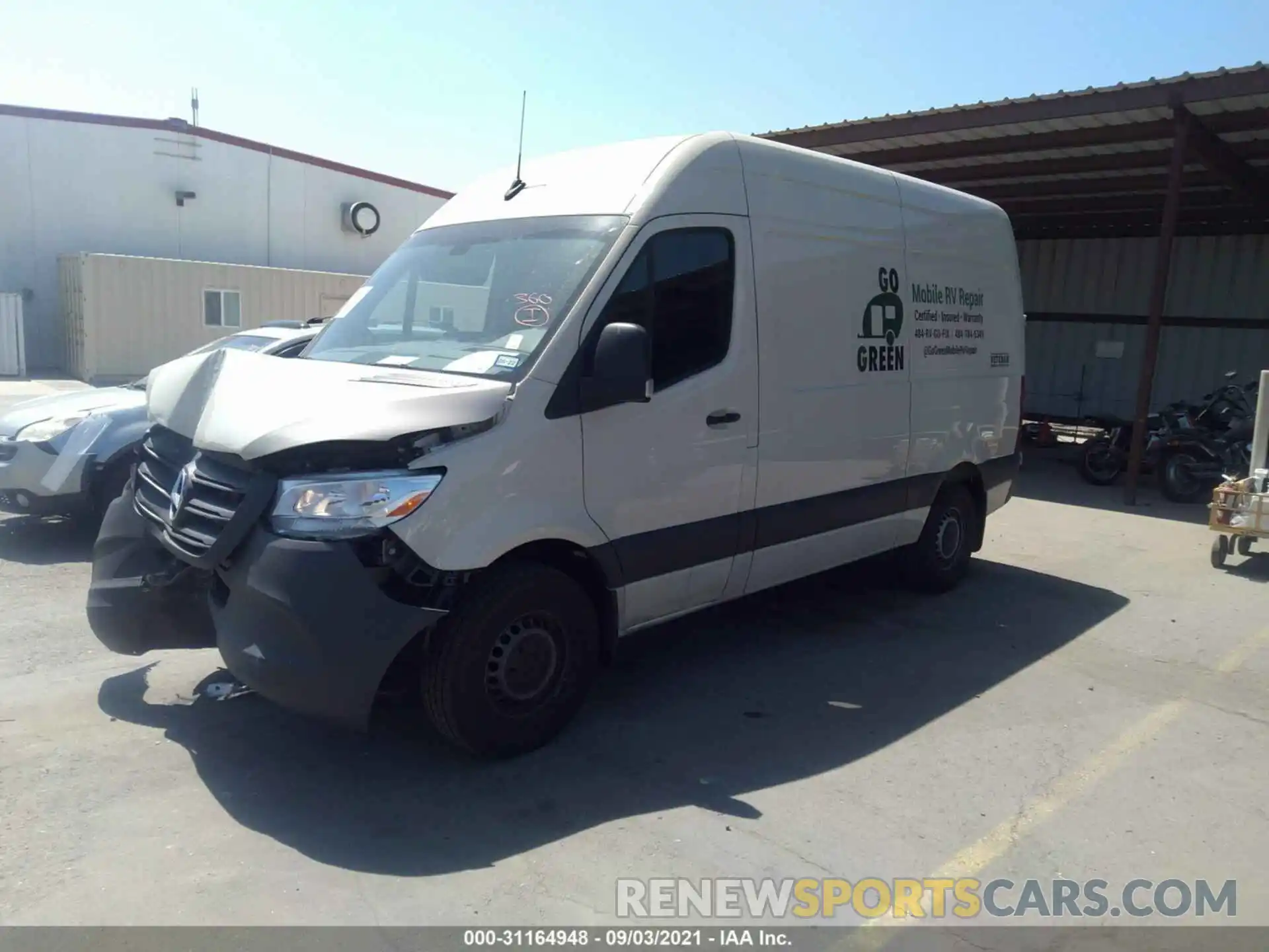 2 Фотография поврежденного автомобиля W1W70BGY0MT045499 MERCEDES-BENZ SPRINTER CARGO VAN 2021