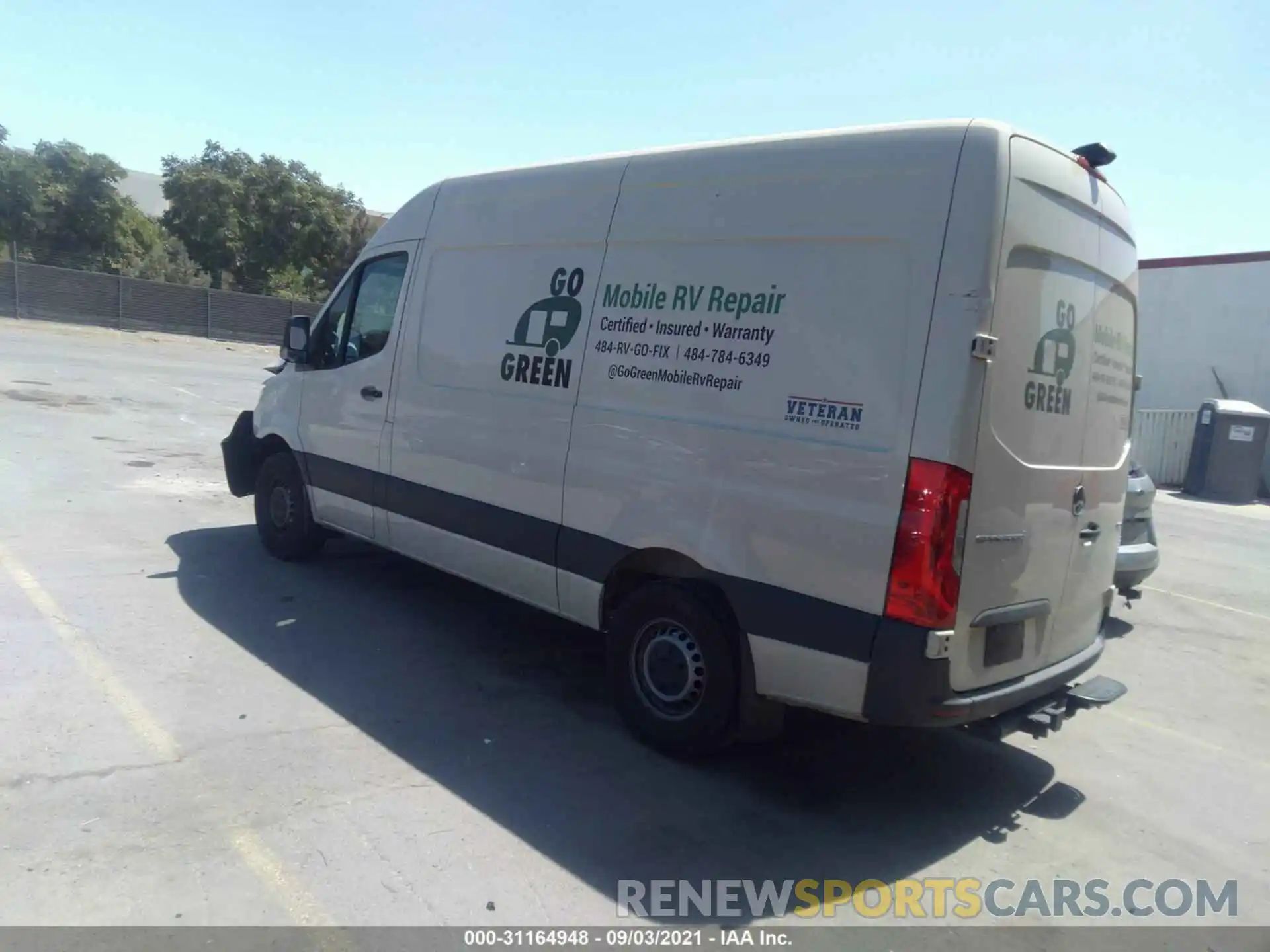 3 Фотография поврежденного автомобиля W1W70BGY0MT045499 MERCEDES-BENZ SPRINTER CARGO VAN 2021