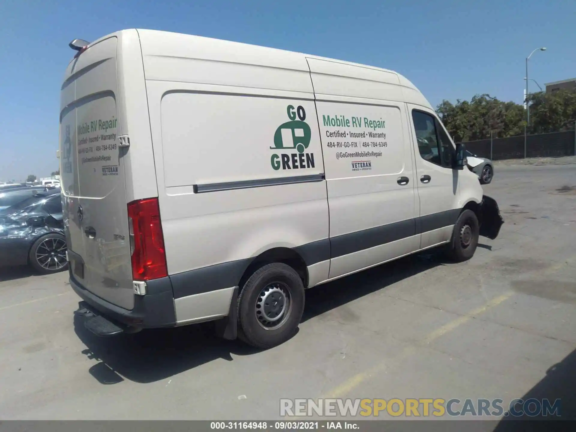 4 Фотография поврежденного автомобиля W1W70BGY0MT045499 MERCEDES-BENZ SPRINTER CARGO VAN 2021