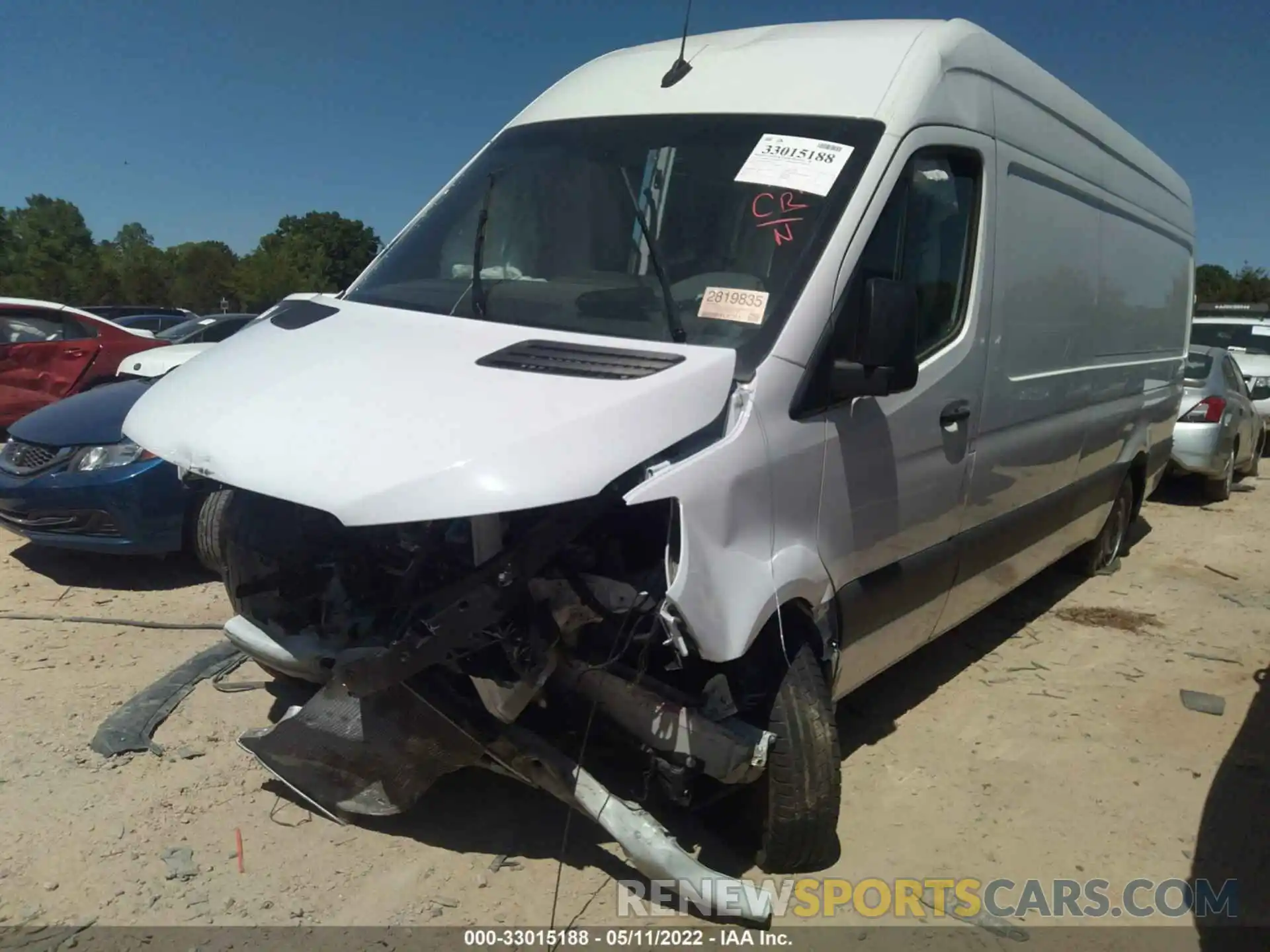 2 Photograph of a damaged car W1Y40CHY7MT057129 MERCEDES-BENZ SPRINTER CARGO VAN 2021