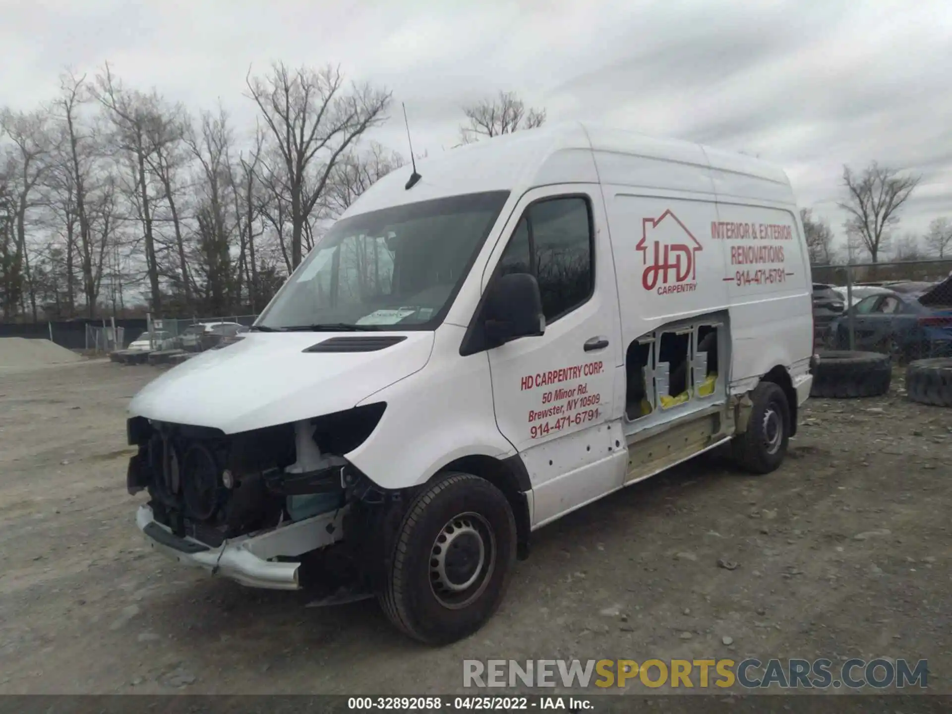 2 Photograph of a damaged car W1Y4DBHY5MT048749 MERCEDES-BENZ SPRINTER CARGO VAN 2021