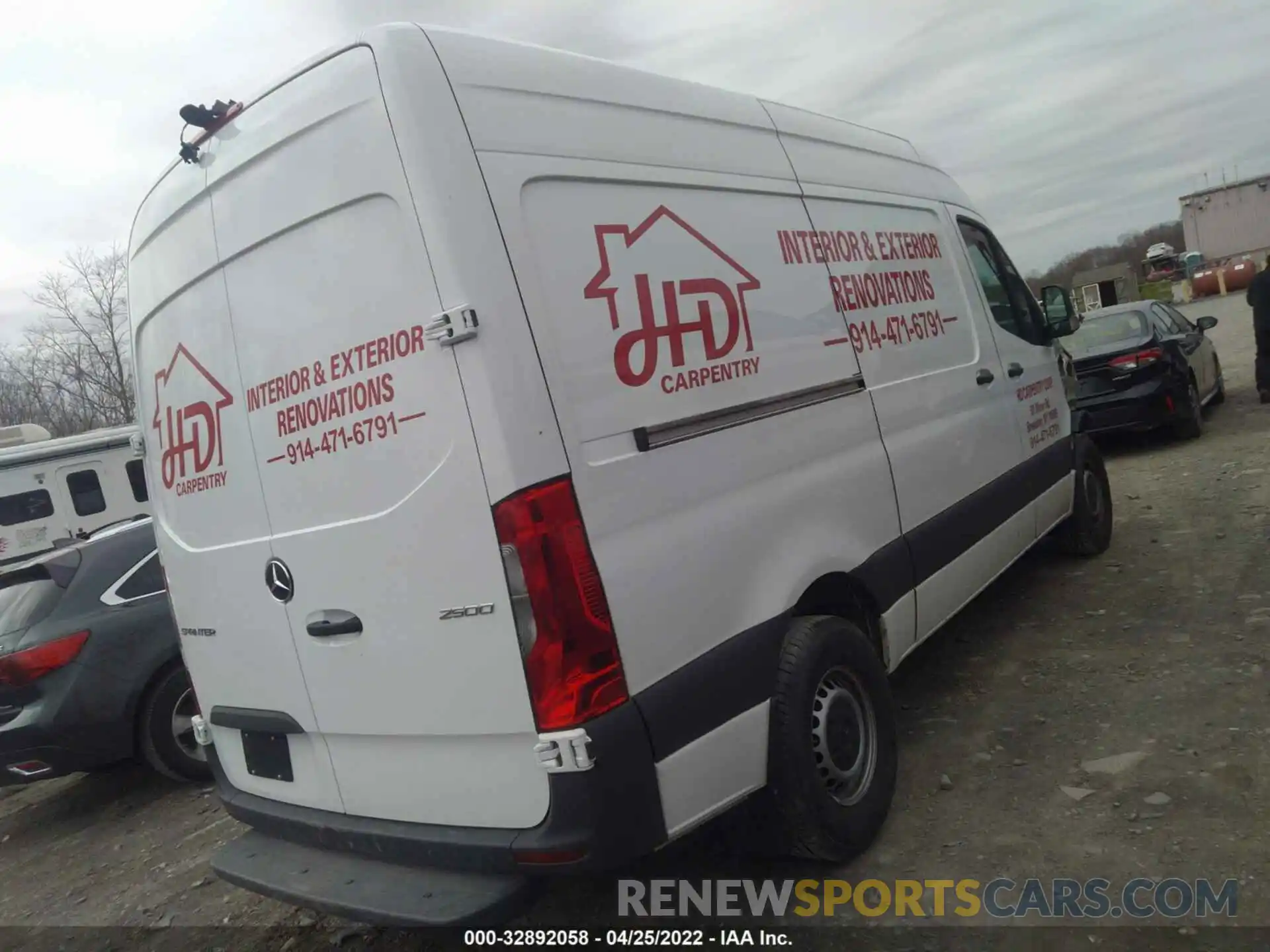 4 Фотография поврежденного автомобиля W1Y4DBHY5MT048749 MERCEDES-BENZ SPRINTER CARGO VAN 2021