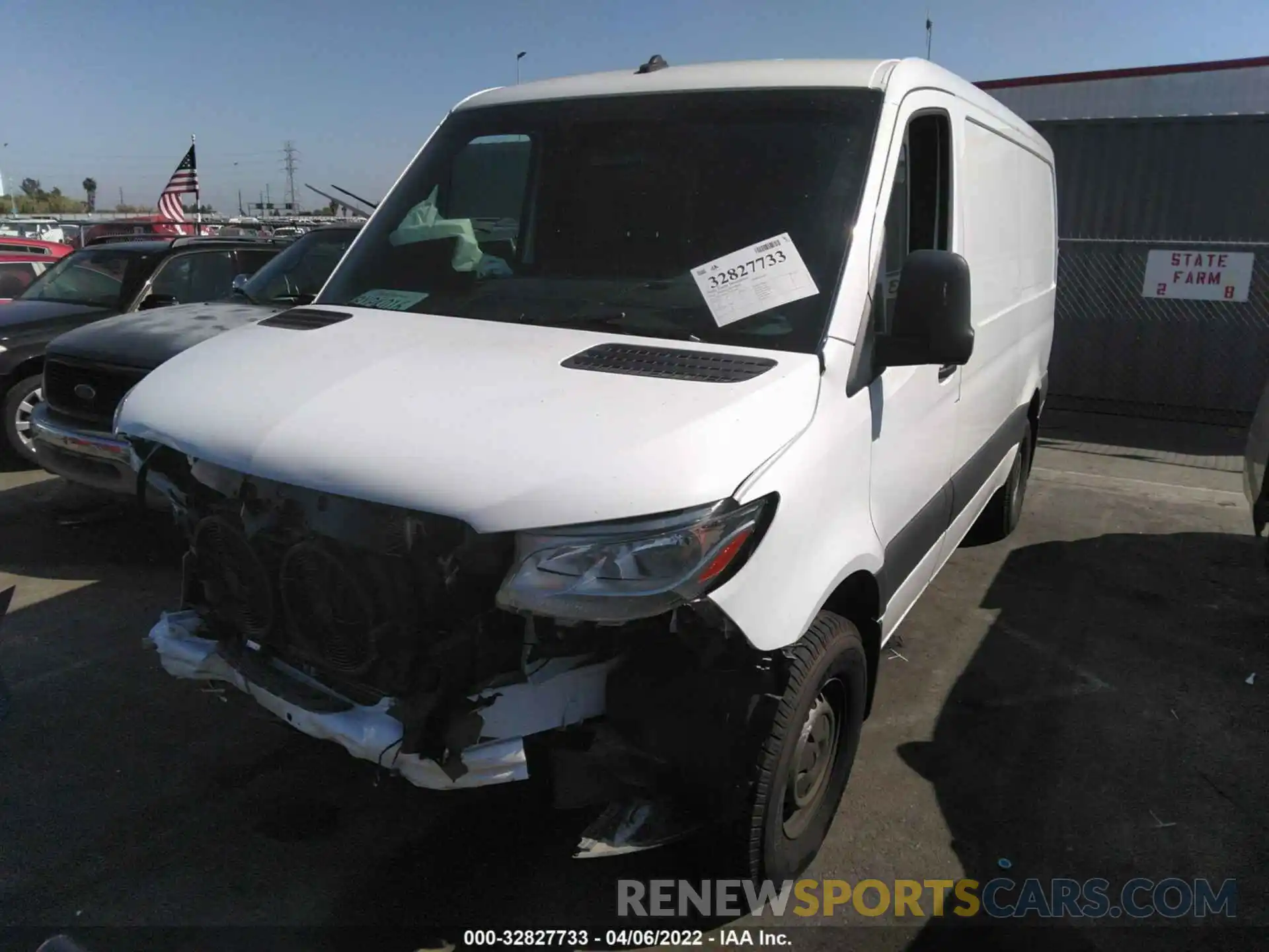 2 Photograph of a damaged car W1Y4DBHY8MT062001 MERCEDES-BENZ SPRINTER CARGO VAN 2021