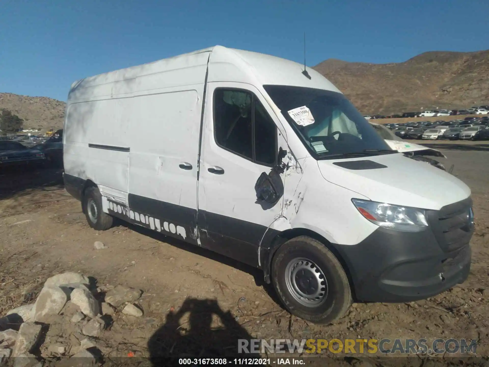 1 Фотография поврежденного автомобиля W1Y4DCHY9MT045522 MERCEDES-BENZ SPRINTER CARGO VAN 2021