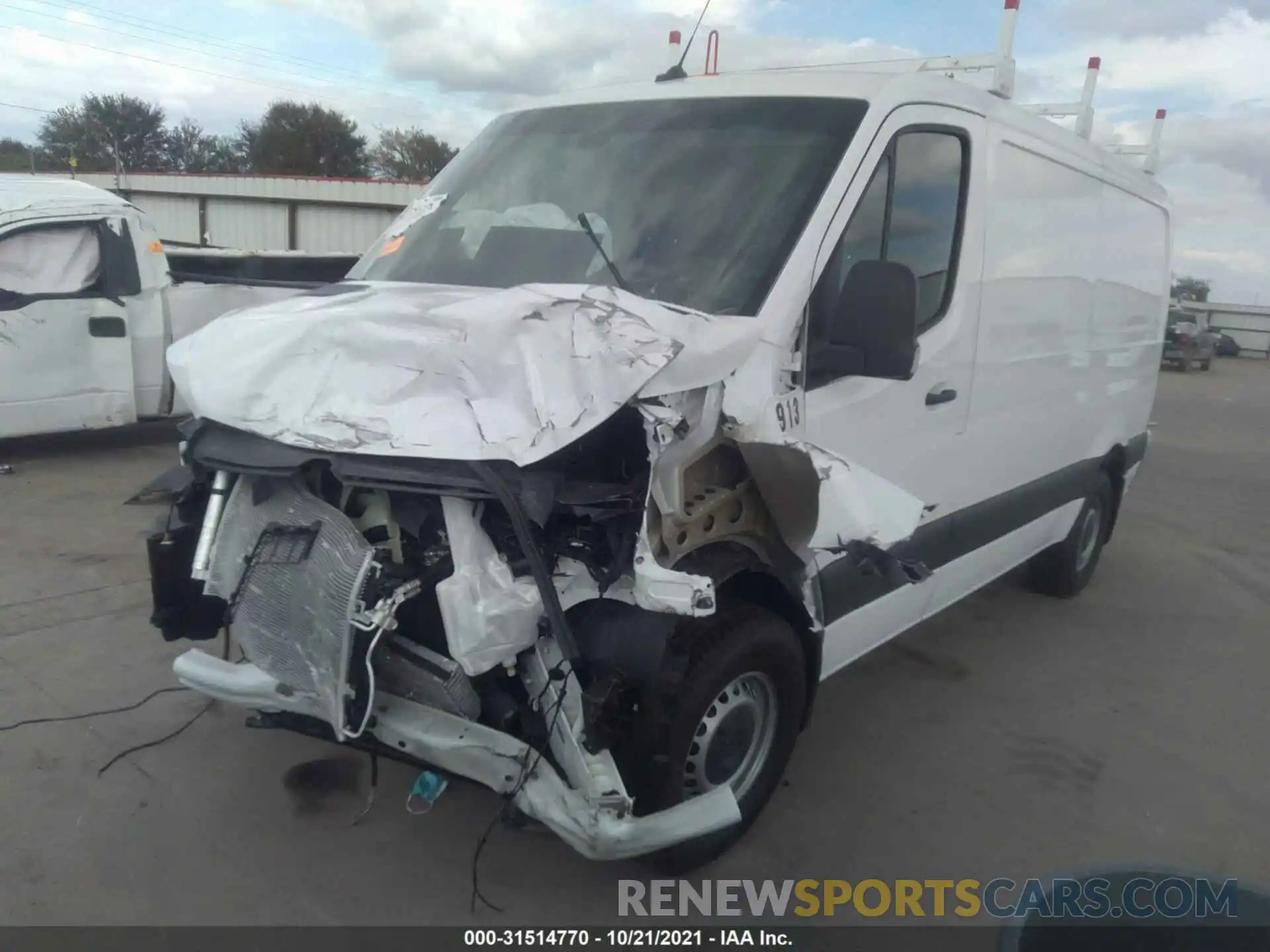 2 Photograph of a damaged car W1Y4EBHY7MT059913 MERCEDES-BENZ SPRINTER CARGO VAN 2021