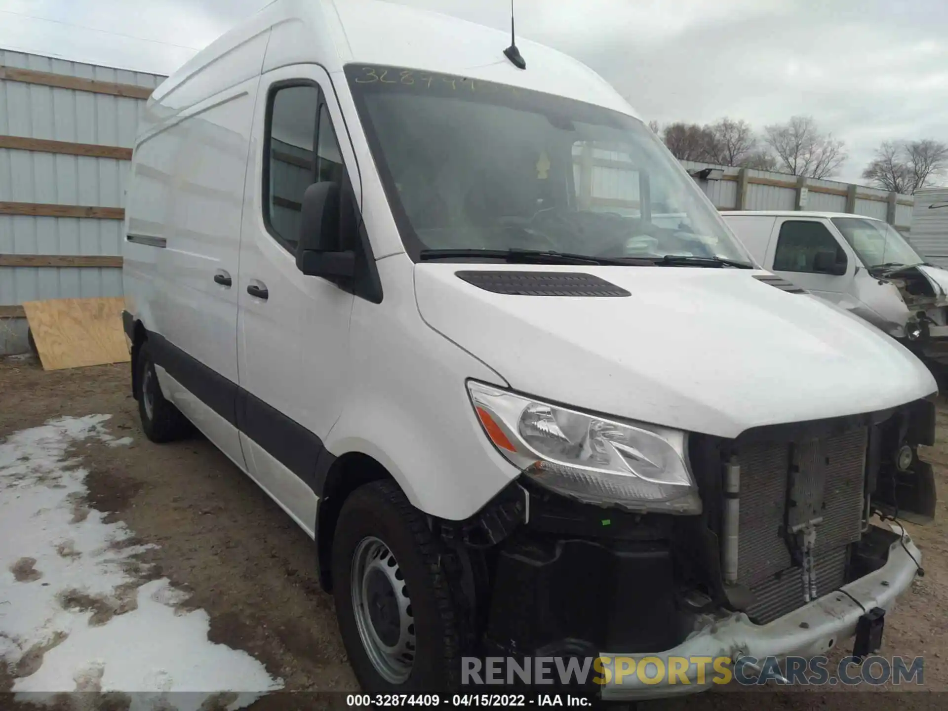 1 Фотография поврежденного автомобиля W1Y4EBHY8MT059306 MERCEDES-BENZ SPRINTER CARGO VAN 2021