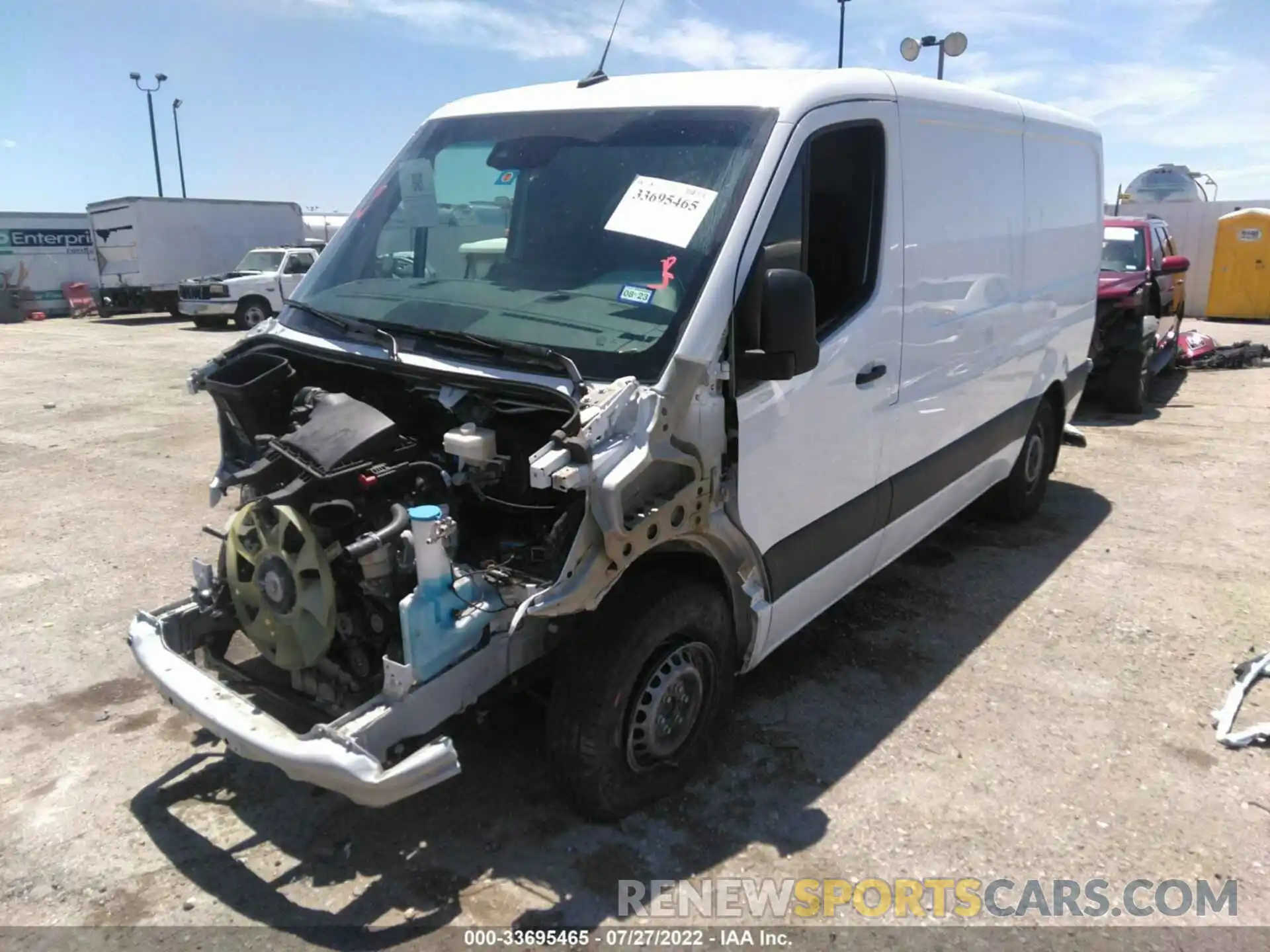 2 Photograph of a damaged car W1Y4EBHYXMT060716 MERCEDES-BENZ SPRINTER CARGO VAN 2021