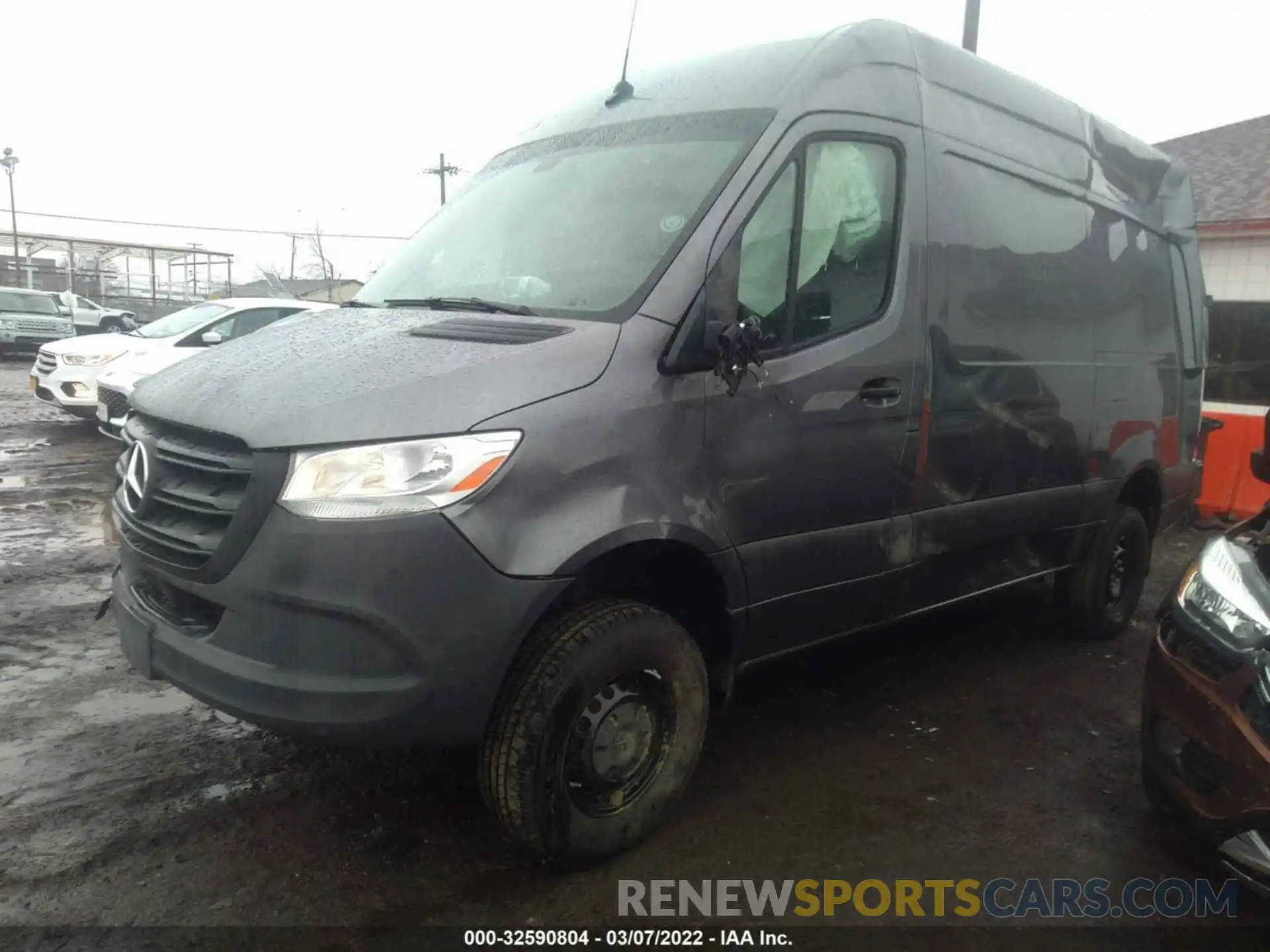 2 Photograph of a damaged car W1Y4EBVY9MT057892 MERCEDES-BENZ SPRINTER CARGO VAN 2021