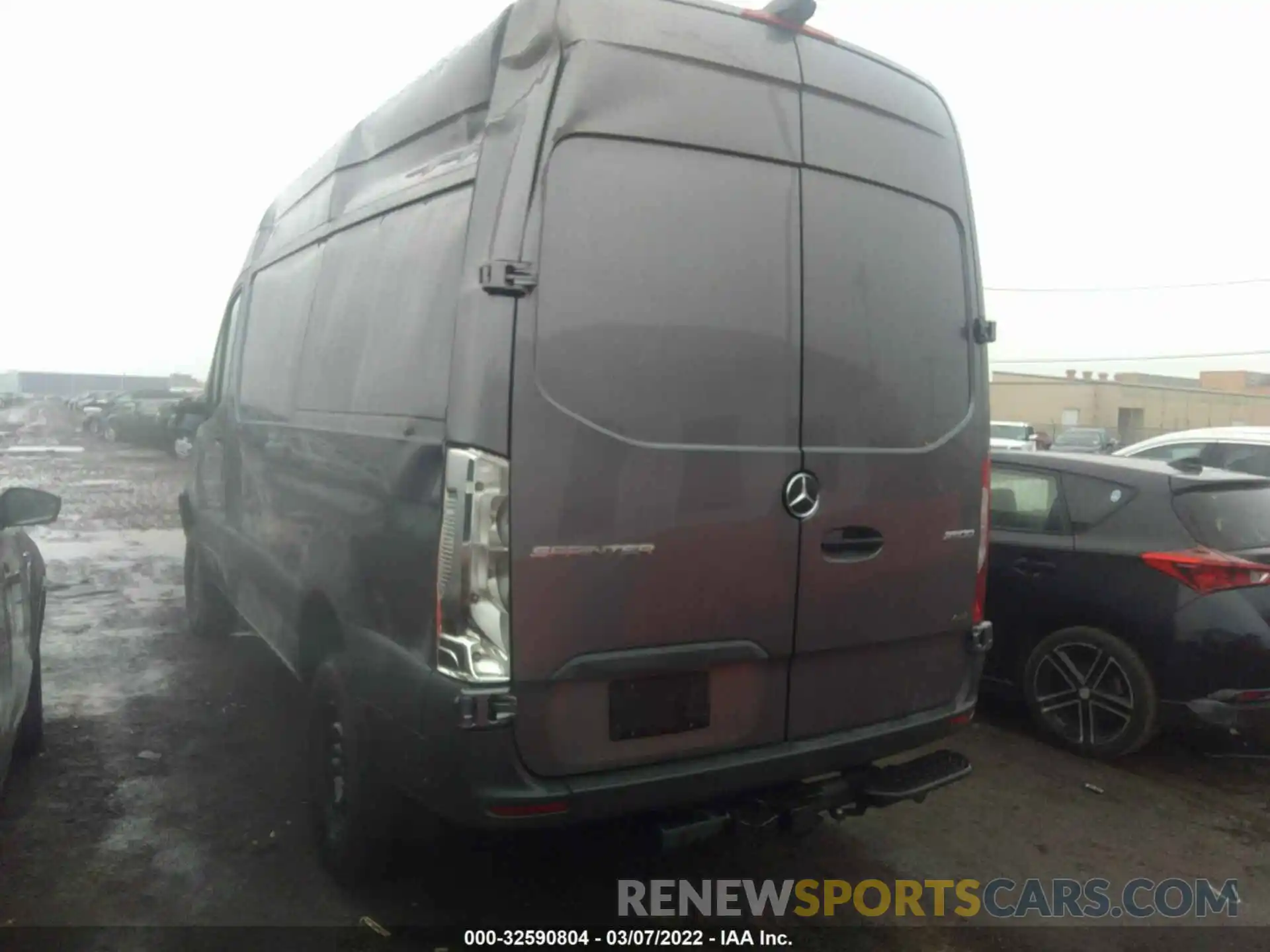 3 Фотография поврежденного автомобиля W1Y4EBVY9MT057892 MERCEDES-BENZ SPRINTER CARGO VAN 2021