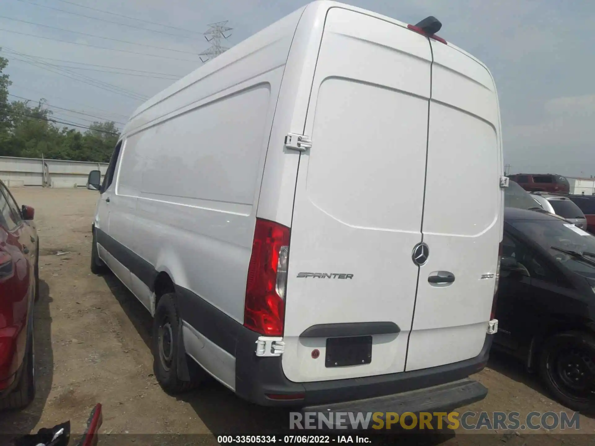 3 Фотография поврежденного автомобиля W1Y4ECHY1MT074624 MERCEDES-BENZ SPRINTER CARGO VAN 2021