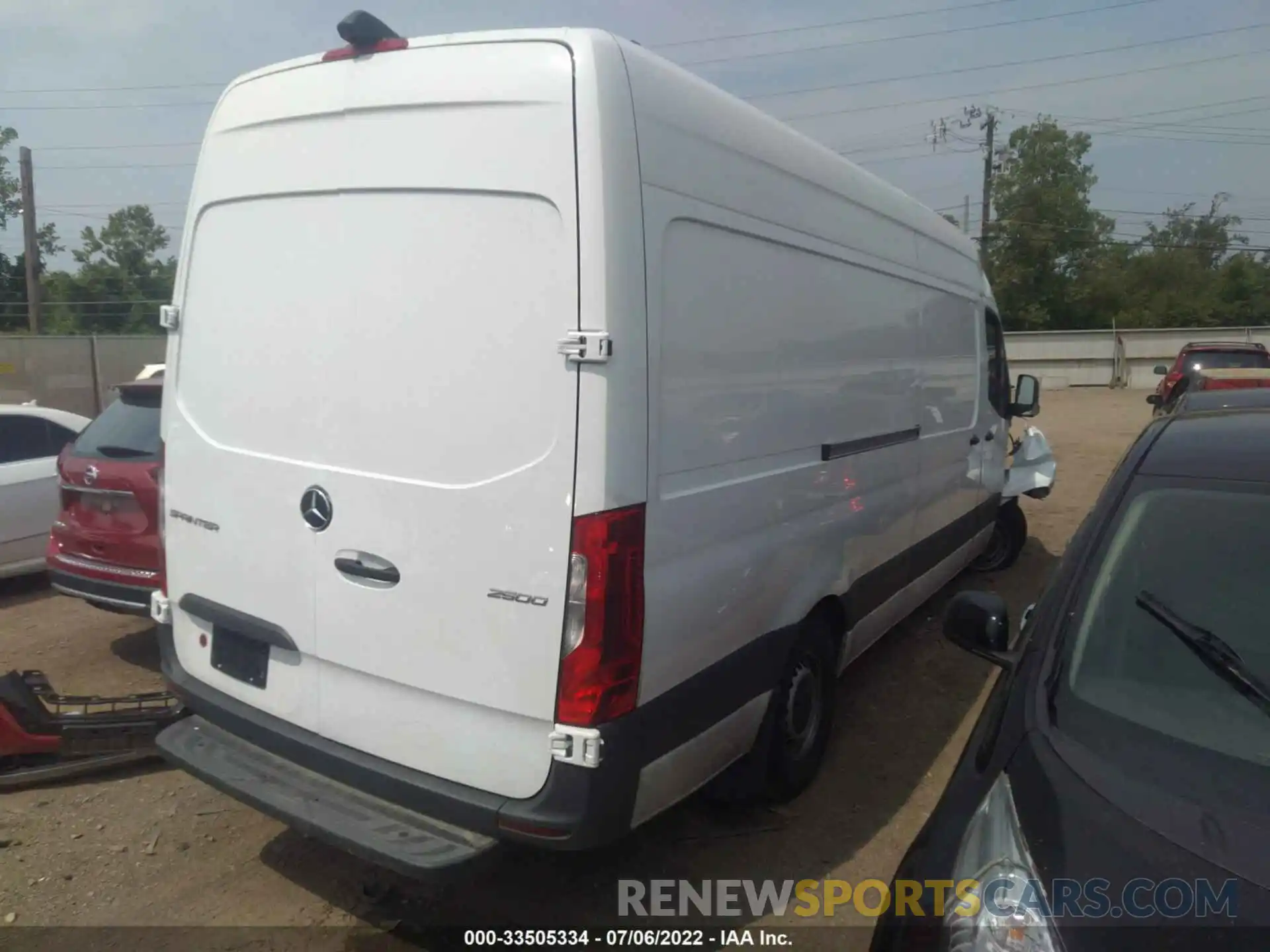 4 Фотография поврежденного автомобиля W1Y4ECHY1MT074624 MERCEDES-BENZ SPRINTER CARGO VAN 2021