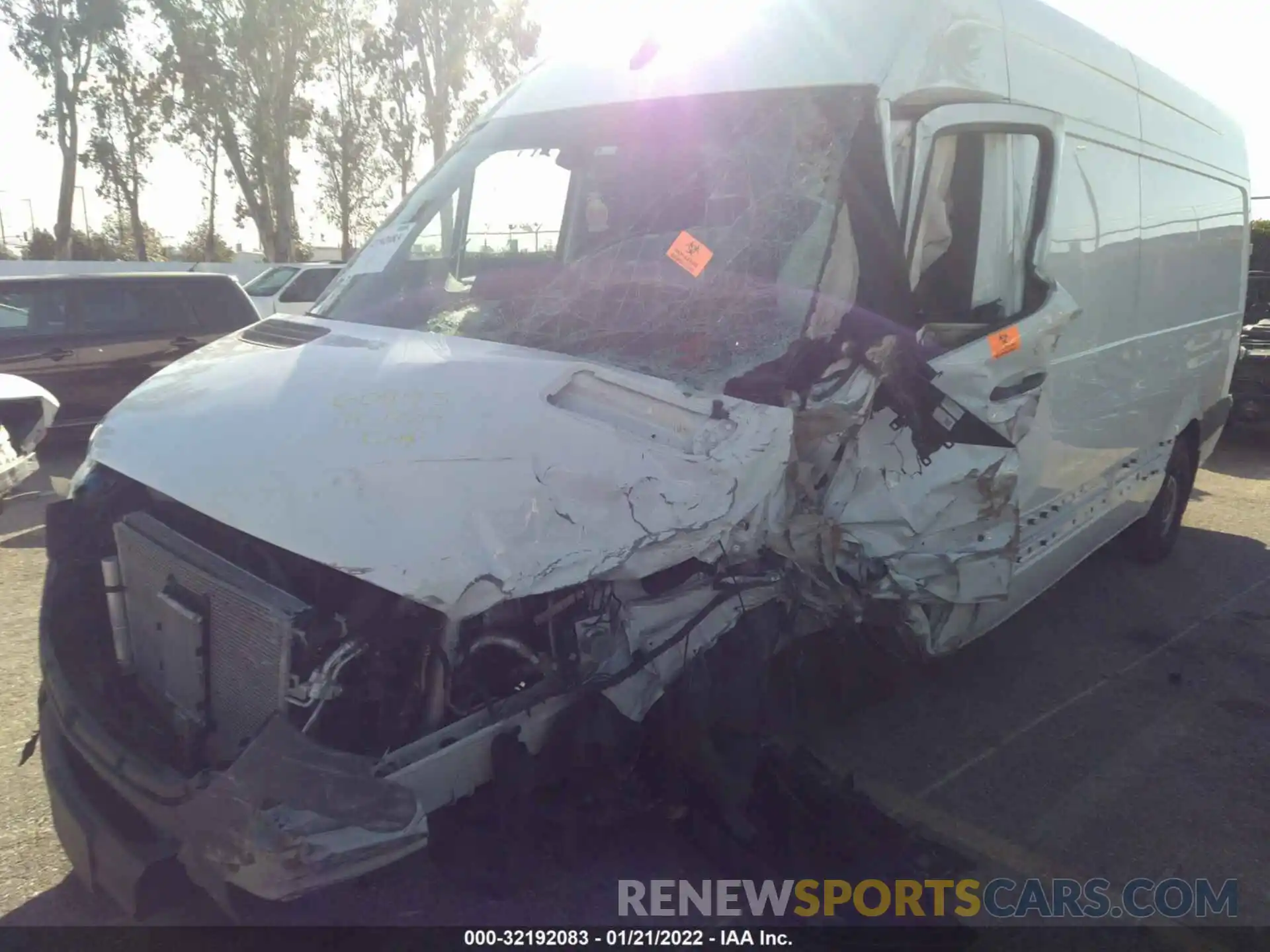 2 Photograph of a damaged car W1Y4ECHY2MT065429 MERCEDES-BENZ SPRINTER CARGO VAN 2021