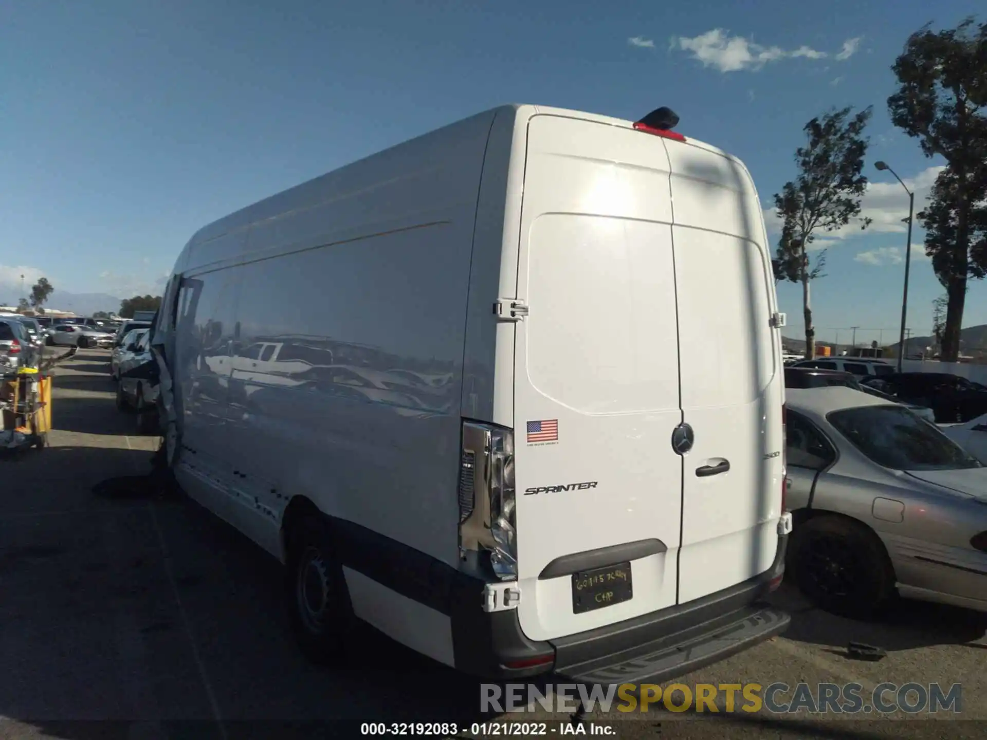 3 Photograph of a damaged car W1Y4ECHY2MT065429 MERCEDES-BENZ SPRINTER CARGO VAN 2021