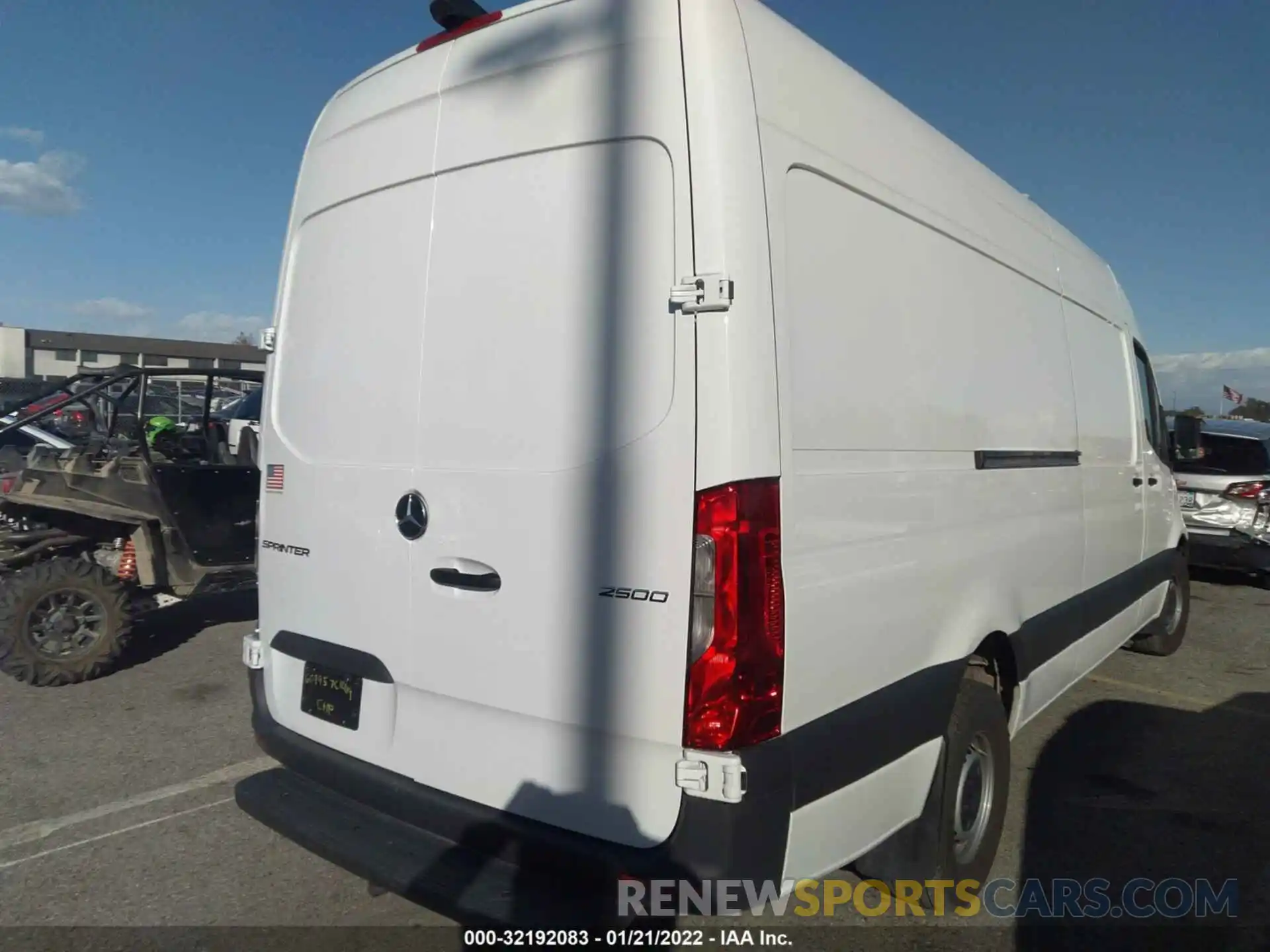 4 Фотография поврежденного автомобиля W1Y4ECHY2MT065429 MERCEDES-BENZ SPRINTER CARGO VAN 2021