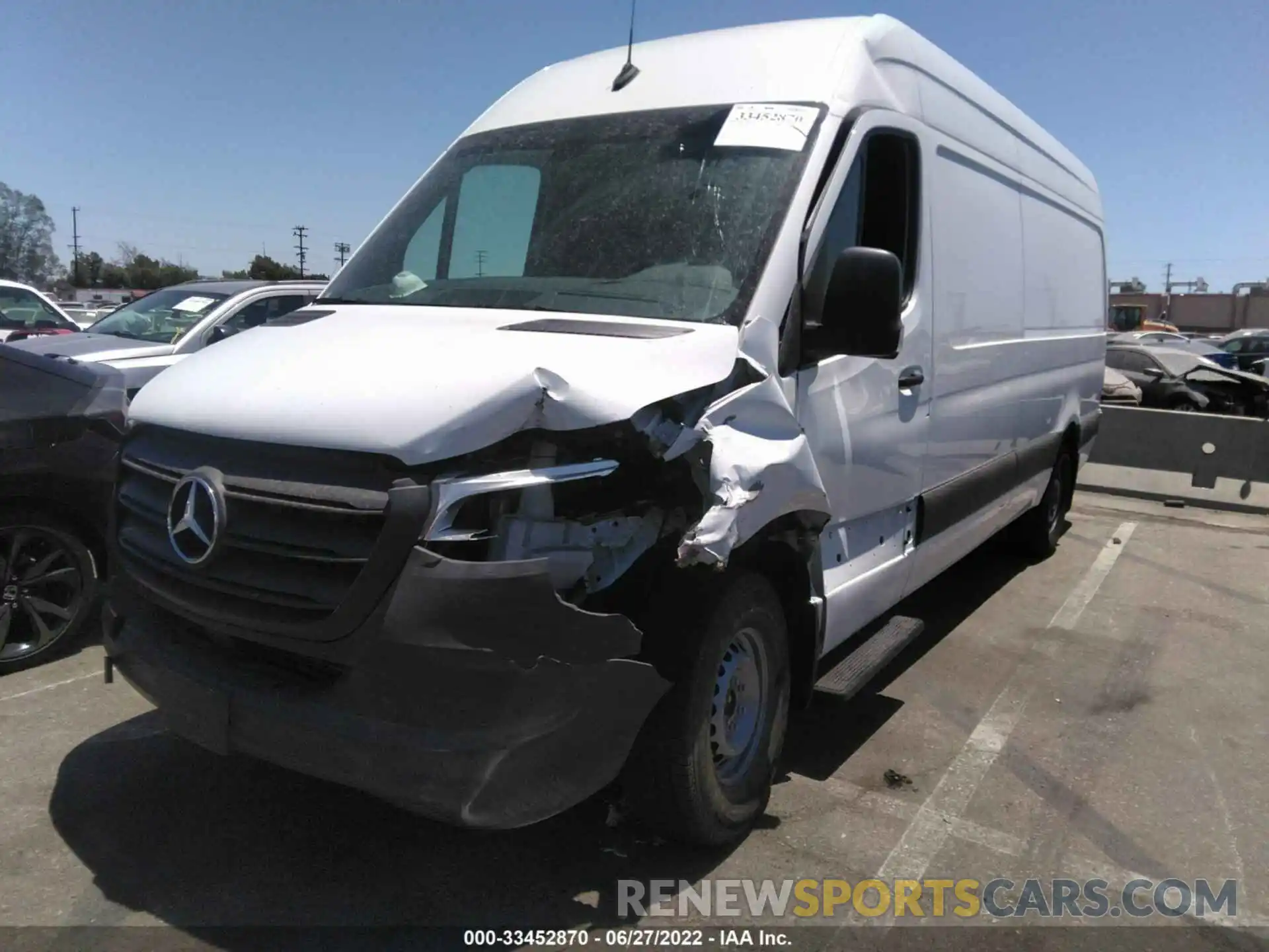 2 Photograph of a damaged car W1Y4ECHY8MT077164 MERCEDES-BENZ SPRINTER CARGO VAN 2021