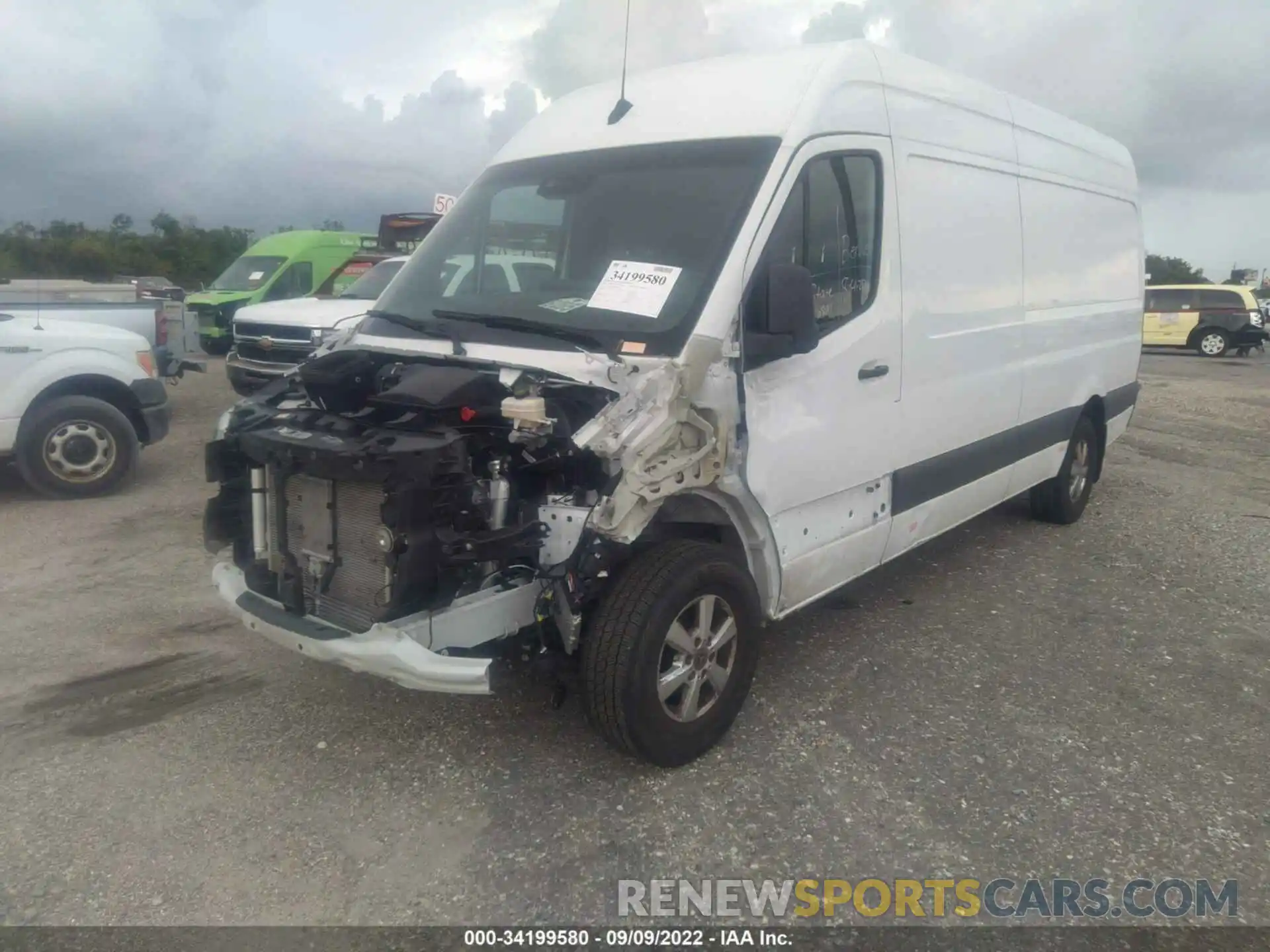 2 Photograph of a damaged car W1Y4ECHY9MT057912 MERCEDES-BENZ SPRINTER CARGO VAN 2021