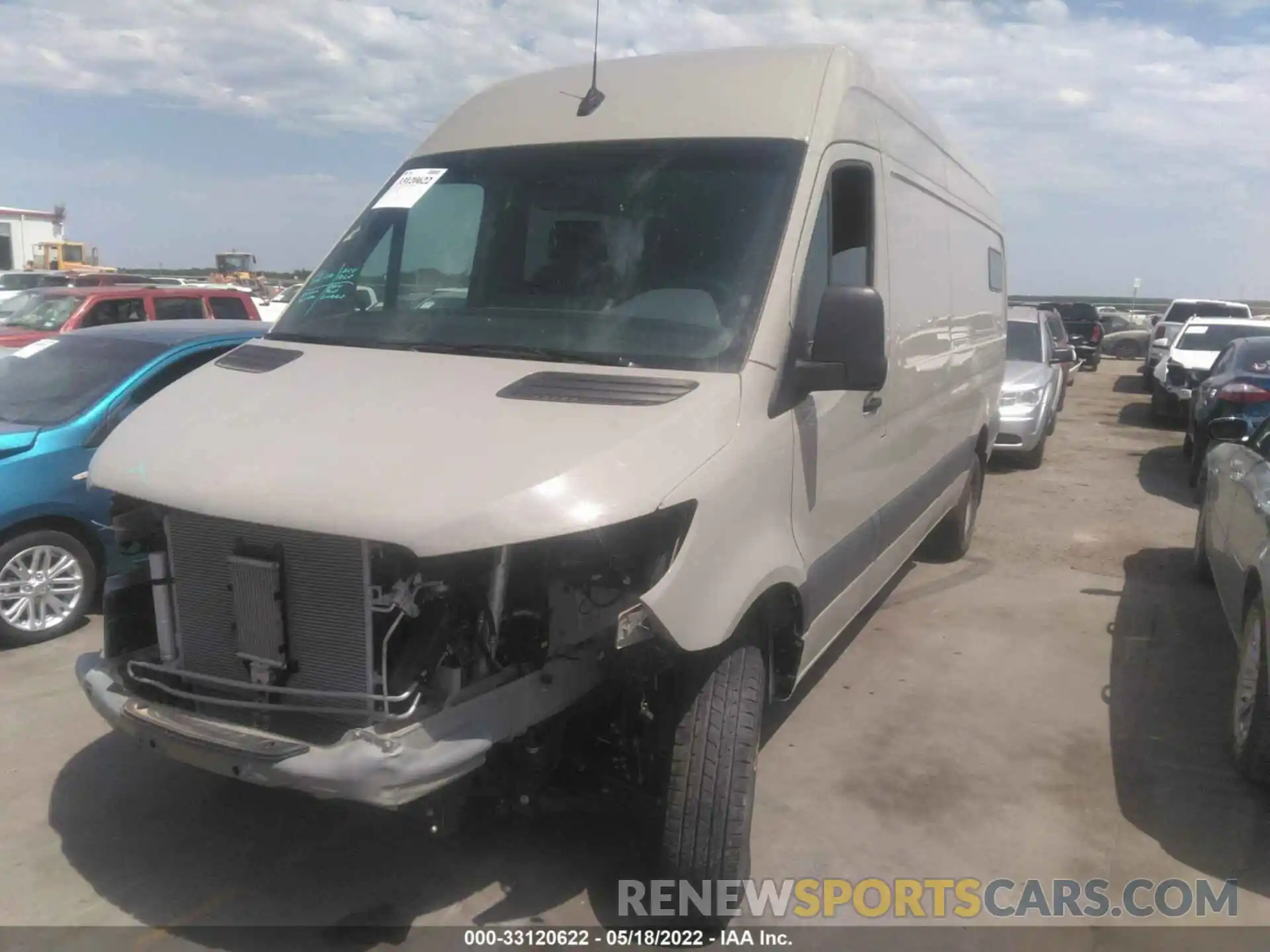 2 Photograph of a damaged car W1Y4ECVY4MT066585 MERCEDES-BENZ SPRINTER CARGO VAN 2021