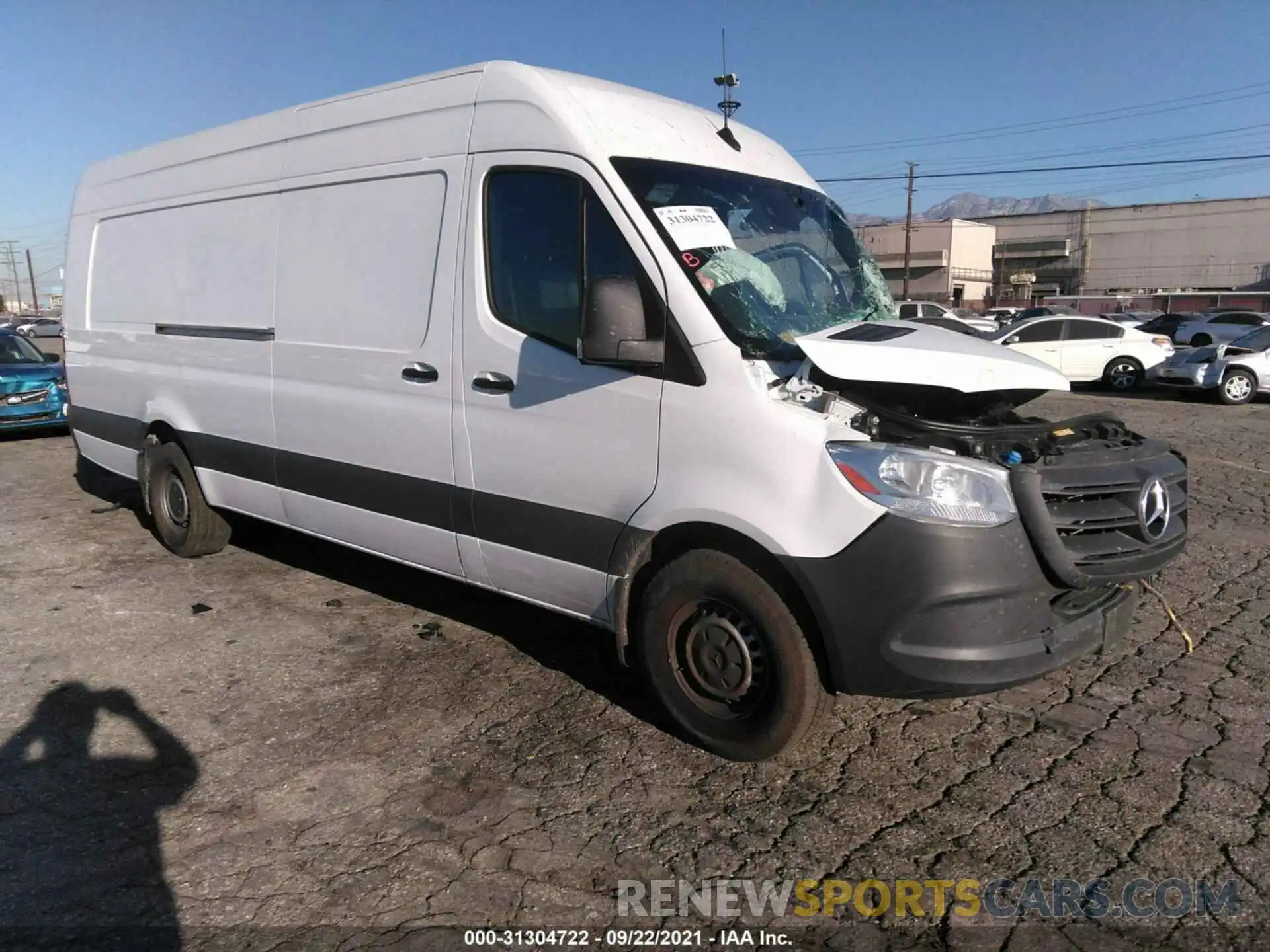 1 Фотография поврежденного автомобиля W1Y4EDHY6MT057680 MERCEDES-BENZ SPRINTER CARGO VAN 2021