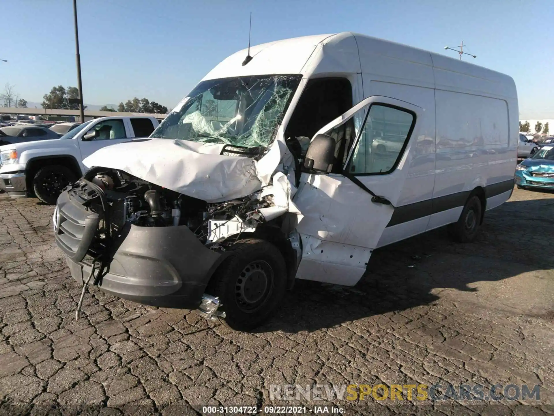 2 Photograph of a damaged car W1Y4EDHY6MT057680 MERCEDES-BENZ SPRINTER CARGO VAN 2021