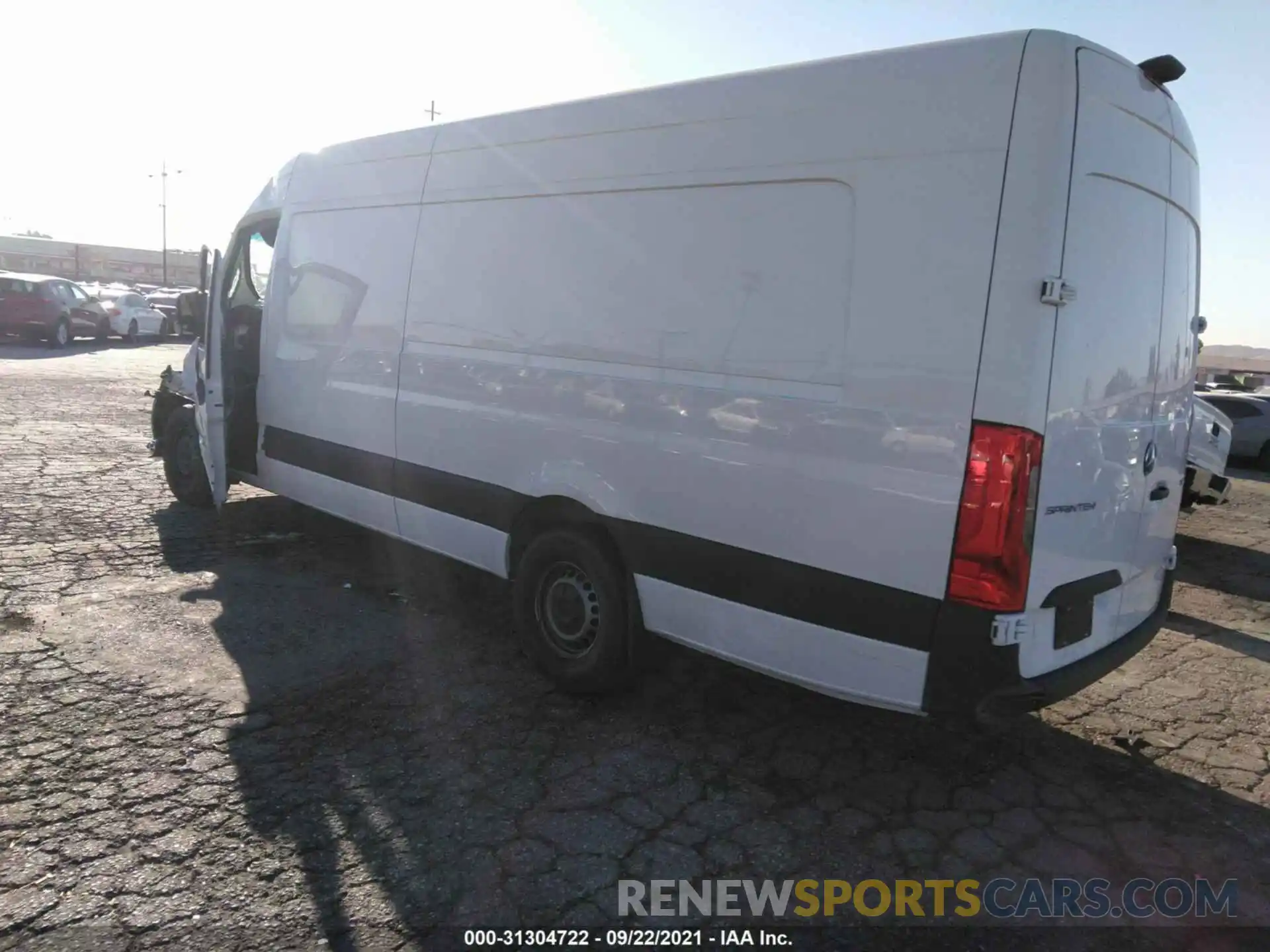 3 Фотография поврежденного автомобиля W1Y4EDHY6MT057680 MERCEDES-BENZ SPRINTER CARGO VAN 2021