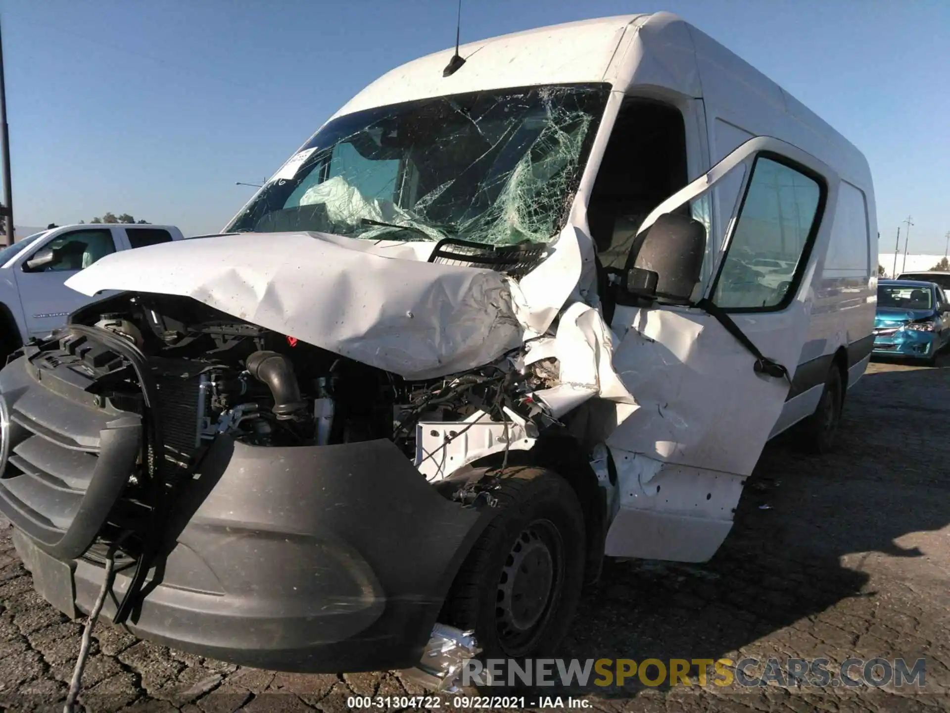 6 Photograph of a damaged car W1Y4EDHY6MT057680 MERCEDES-BENZ SPRINTER CARGO VAN 2021