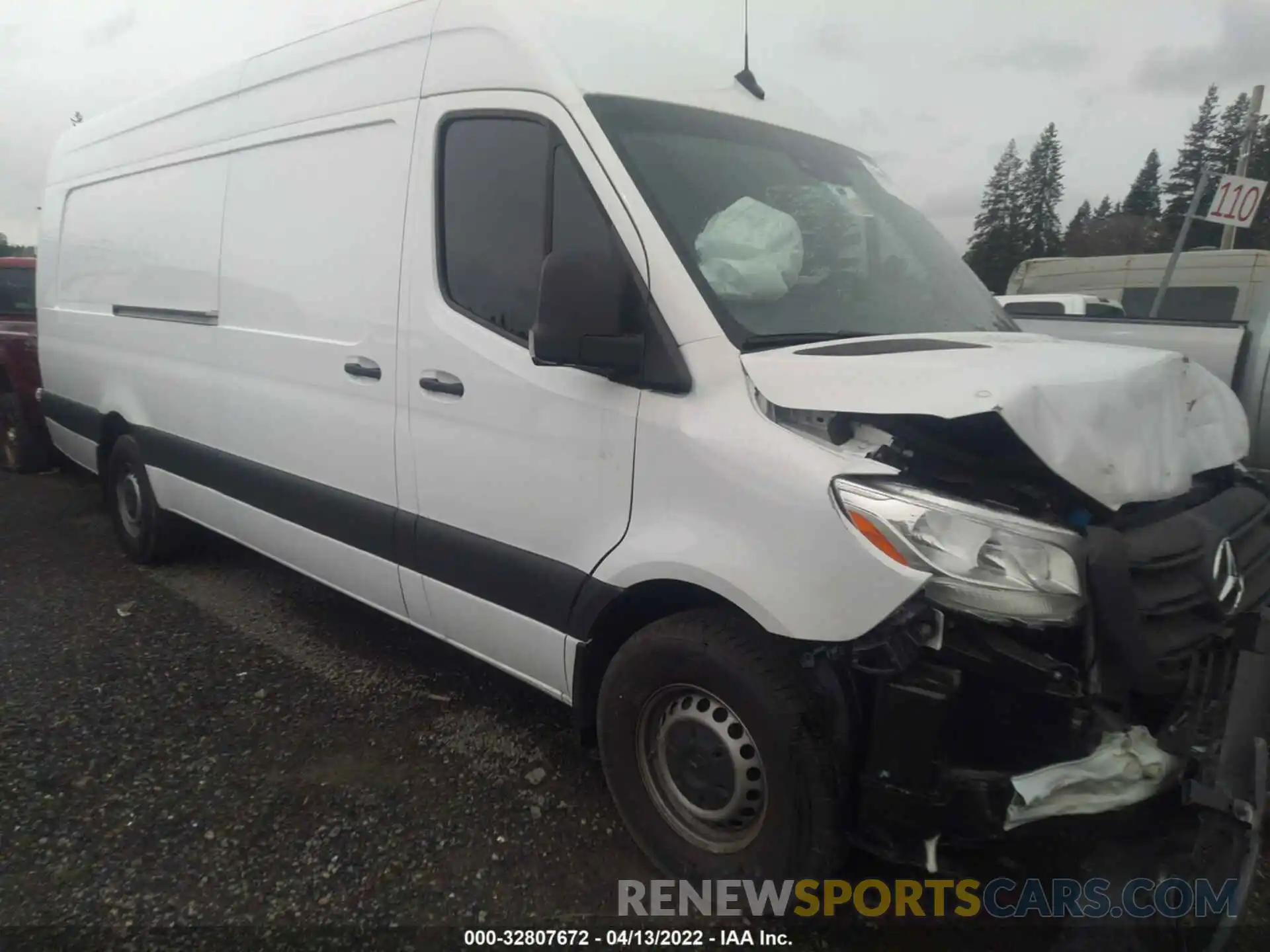 1 Photograph of a damaged car W1Y4EDHY7MT079655 MERCEDES-BENZ SPRINTER CARGO VAN 2021