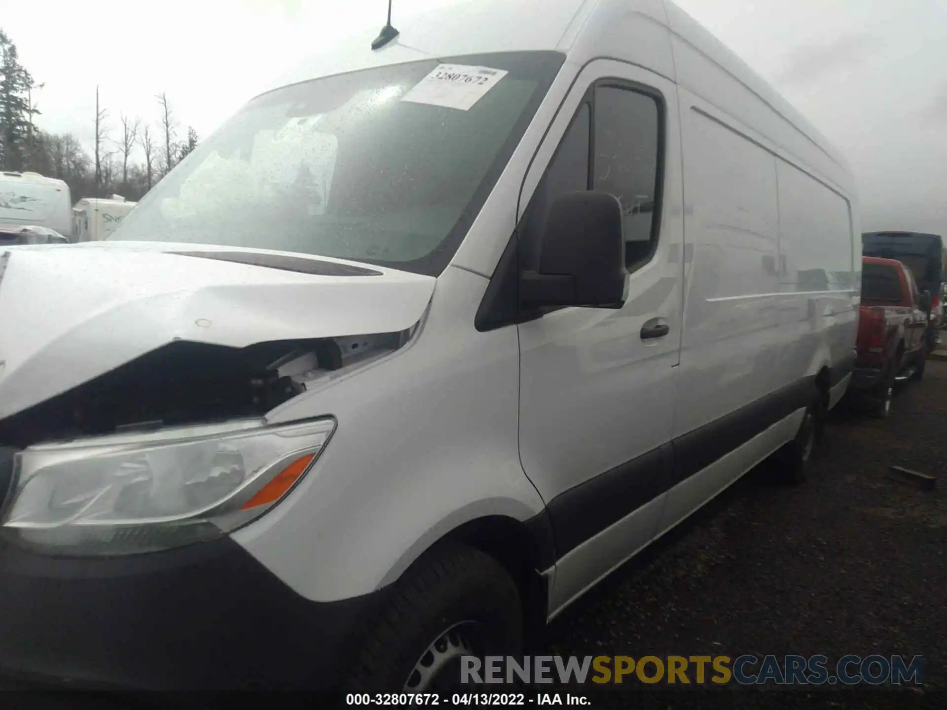 2 Photograph of a damaged car W1Y4EDHY7MT079655 MERCEDES-BENZ SPRINTER CARGO VAN 2021