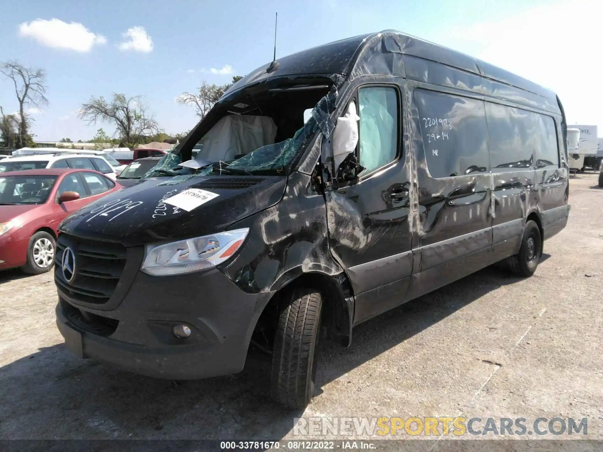 2 Photograph of a damaged car W1Y4EDHY9MT074585 MERCEDES-BENZ SPRINTER CARGO VAN 2021