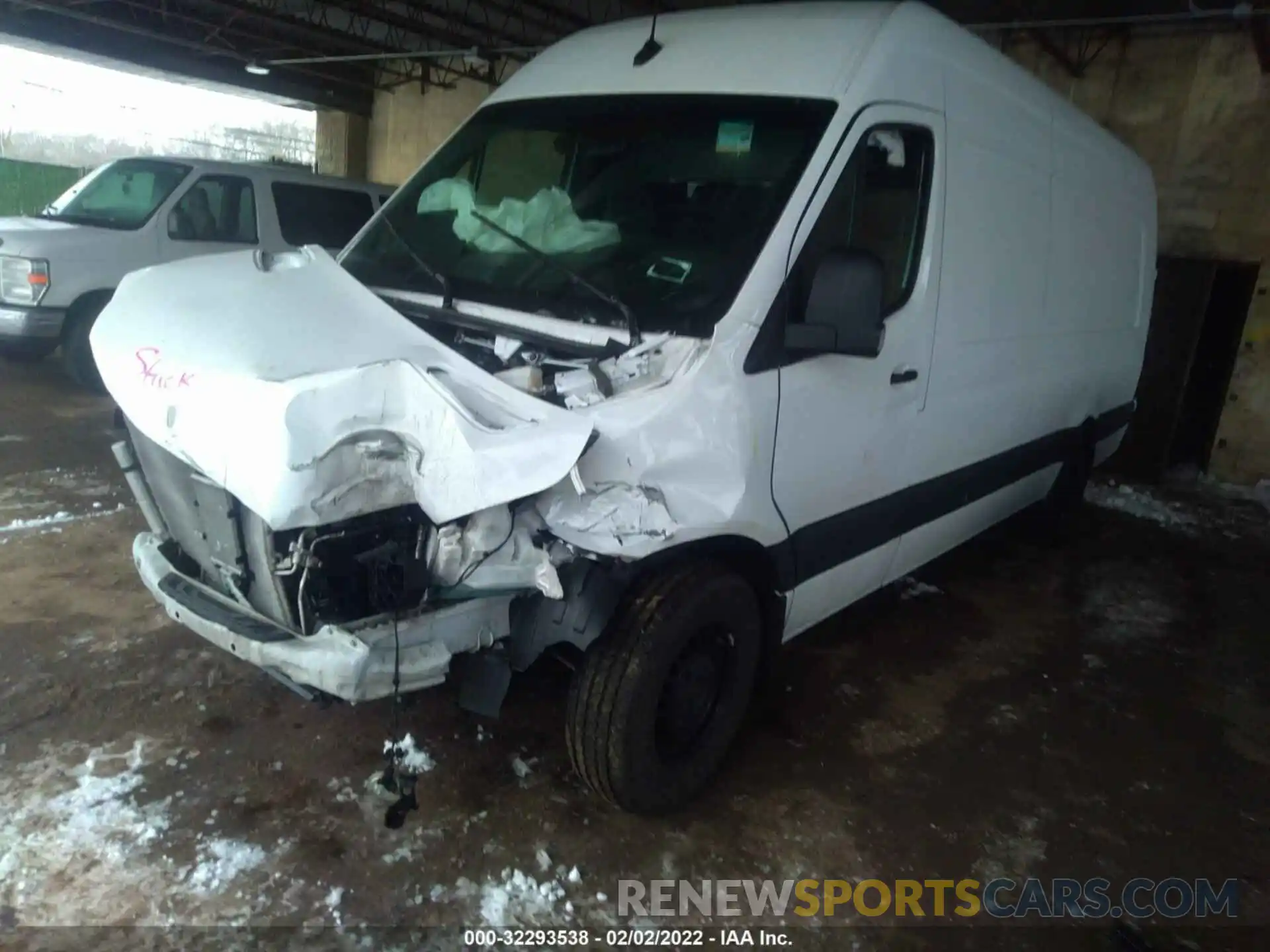 2 Фотография поврежденного автомобиля W1Y4EDHYXMT055575 MERCEDES-BENZ SPRINTER CARGO VAN 2021