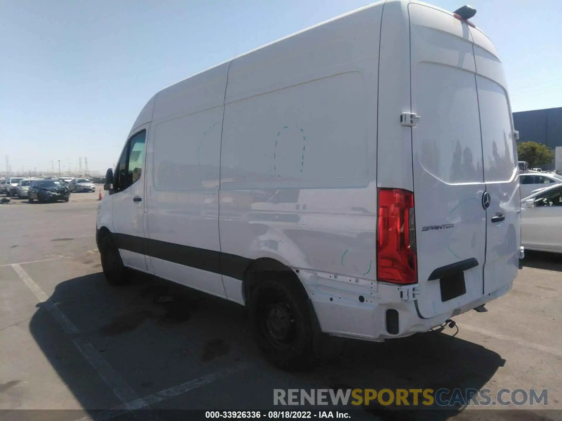 3 Фотография поврежденного автомобиля W1Y4EBHY2NT094084 MERCEDES-BENZ SPRINTER CARGO VAN 2022