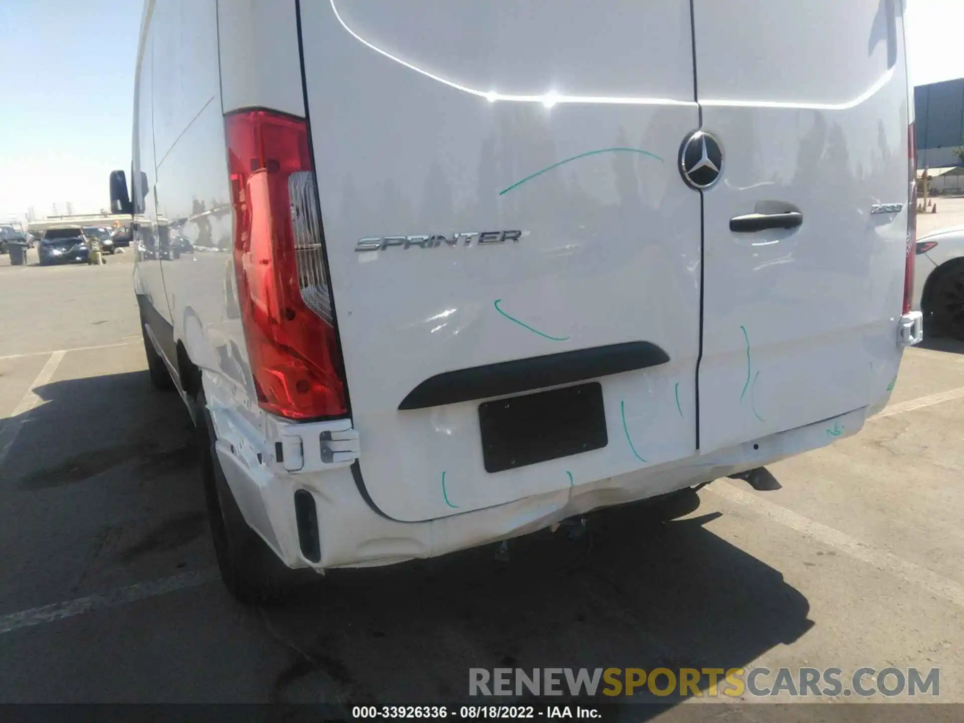 6 Фотография поврежденного автомобиля W1Y4EBHY2NT094084 MERCEDES-BENZ SPRINTER CARGO VAN 2022