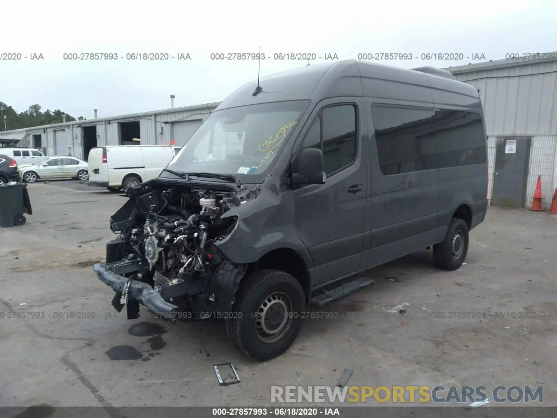 2 Photograph of a damaged car WDZFF0CD4KP159816 MERCEDES-BENZ SPRINTER PASSENGER VAN 2019