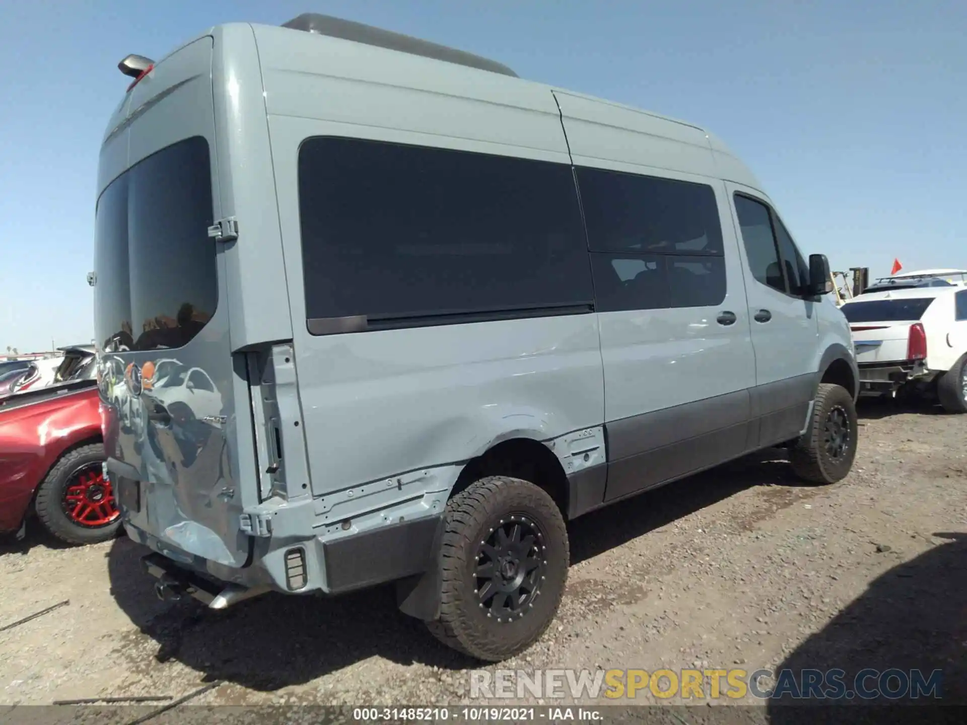 4 Фотография поврежденного автомобиля WDZFF0CD6KP174110 MERCEDES-BENZ SPRINTER PASSENGER VAN 2019