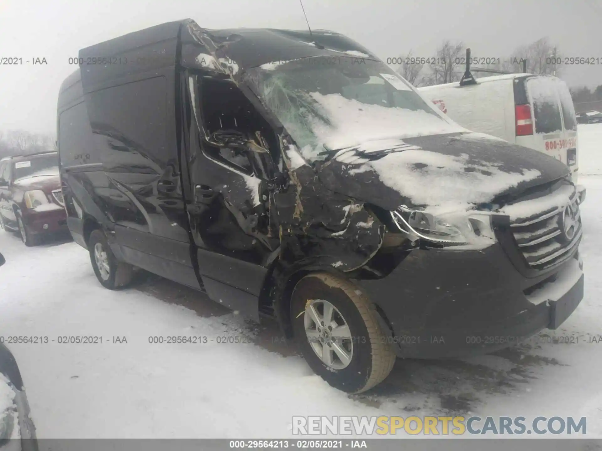 1 Photograph of a damaged car WDZPF0CD1KP023356 MERCEDES-BENZ SPRINTER PASSENGER VAN 2019