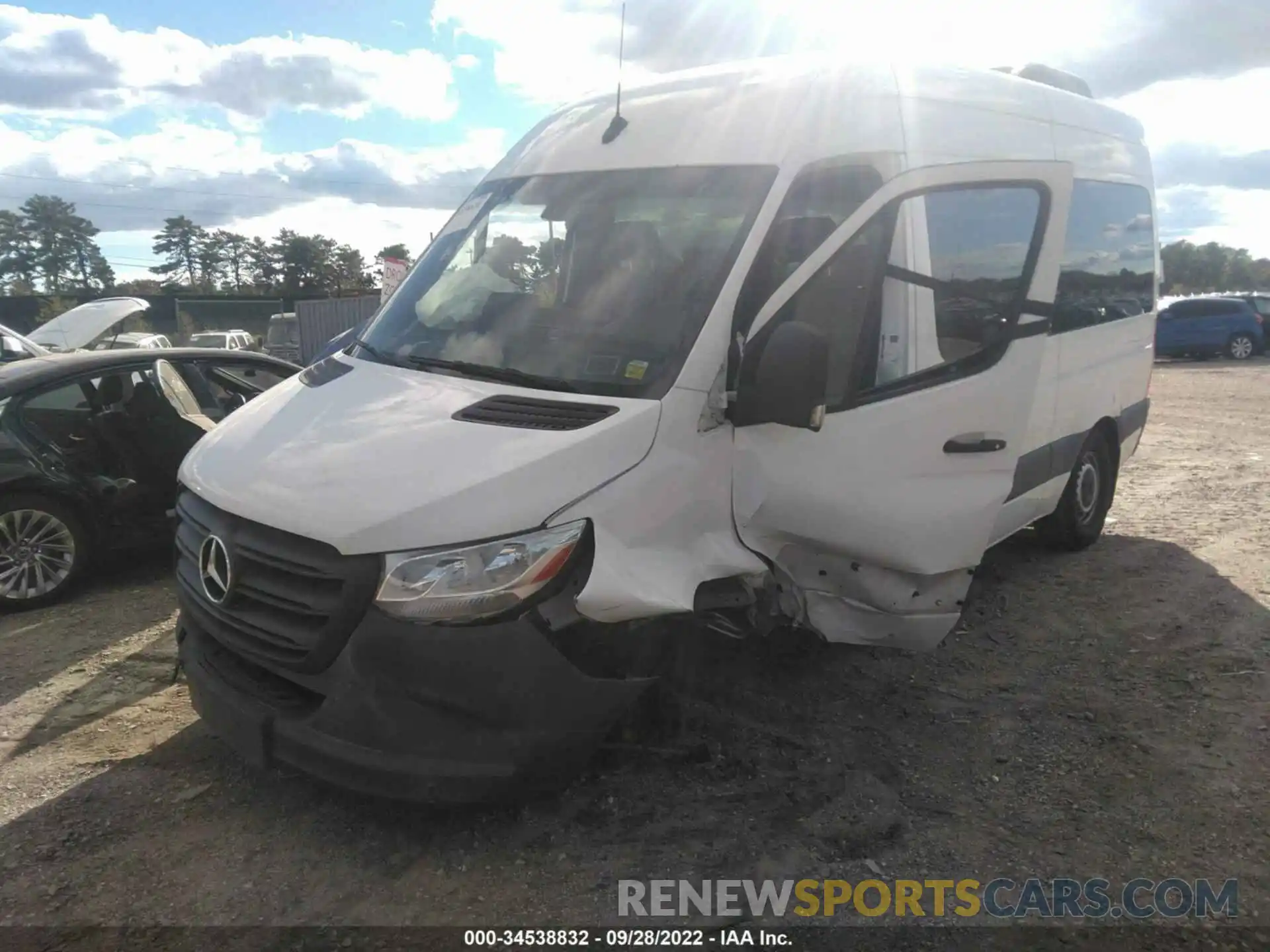 2 Photograph of a damaged car WDZPF0CD1KP094976 MERCEDES-BENZ SPRINTER PASSENGER VAN 2019