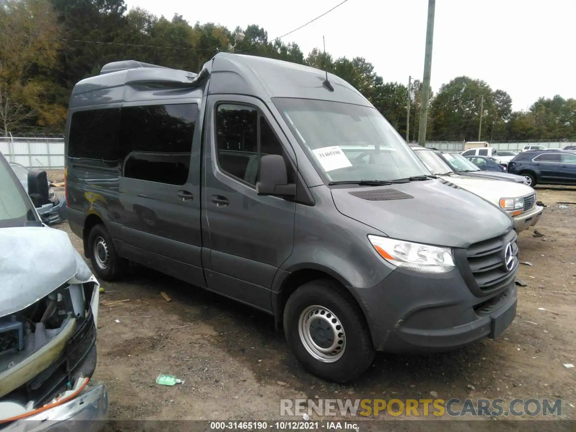 1 Photograph of a damaged car WDZPF0CD6KP109343 MERCEDES-BENZ SPRINTER PASSENGER VAN 2019