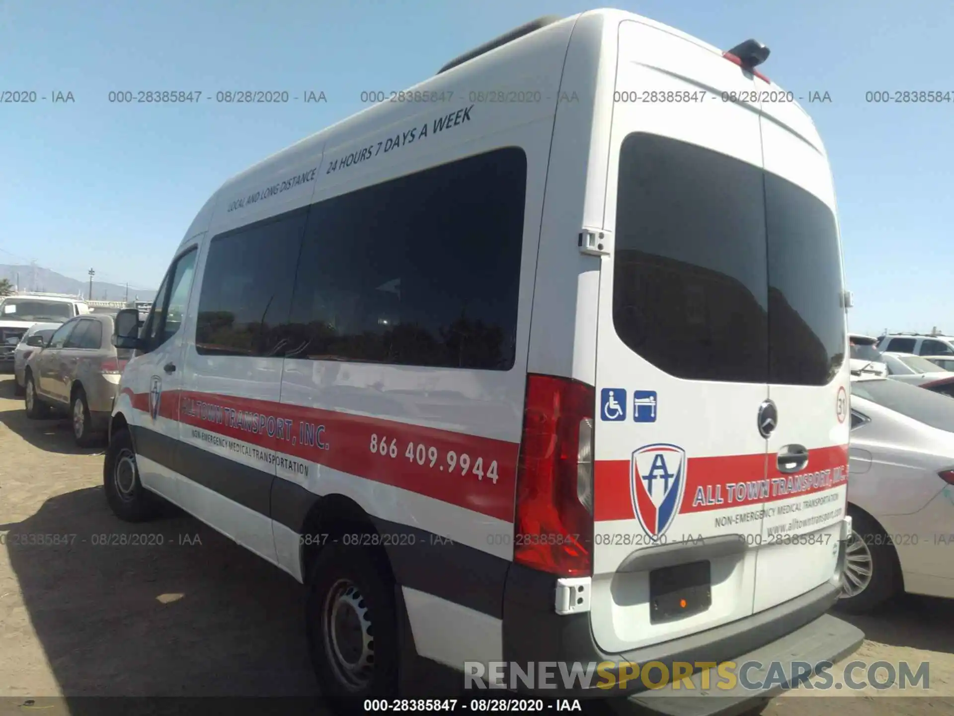 3 Photograph of a damaged car WDZPF0CD7KP130539 MERCEDES-BENZ SPRINTER PASSENGER VAN 2019