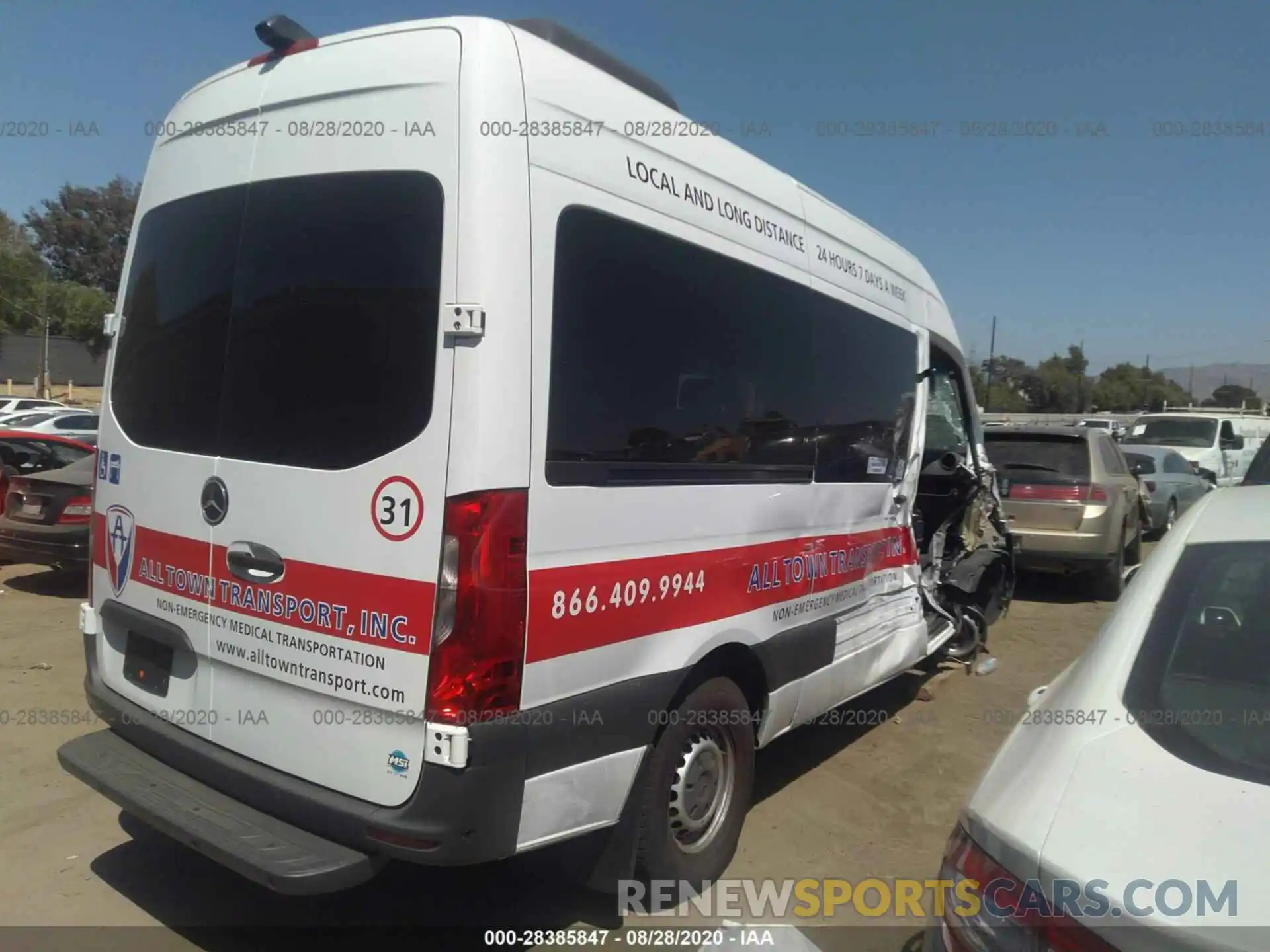 4 Photograph of a damaged car WDZPF0CD7KP130539 MERCEDES-BENZ SPRINTER PASSENGER VAN 2019