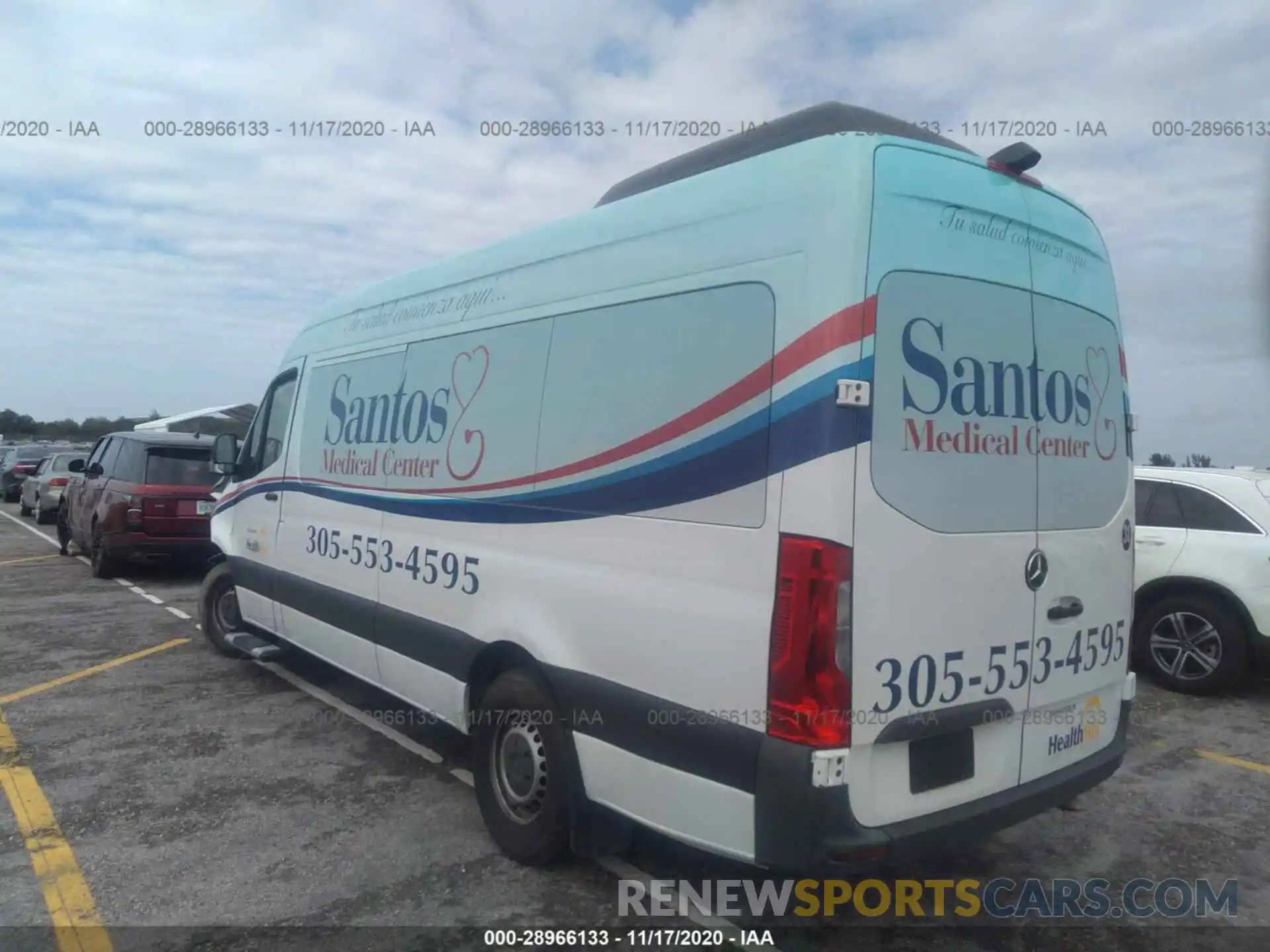 3 Photograph of a damaged car WDZPF1CD0KT000969 MERCEDES-BENZ SPRINTER PASSENGER VAN 2019