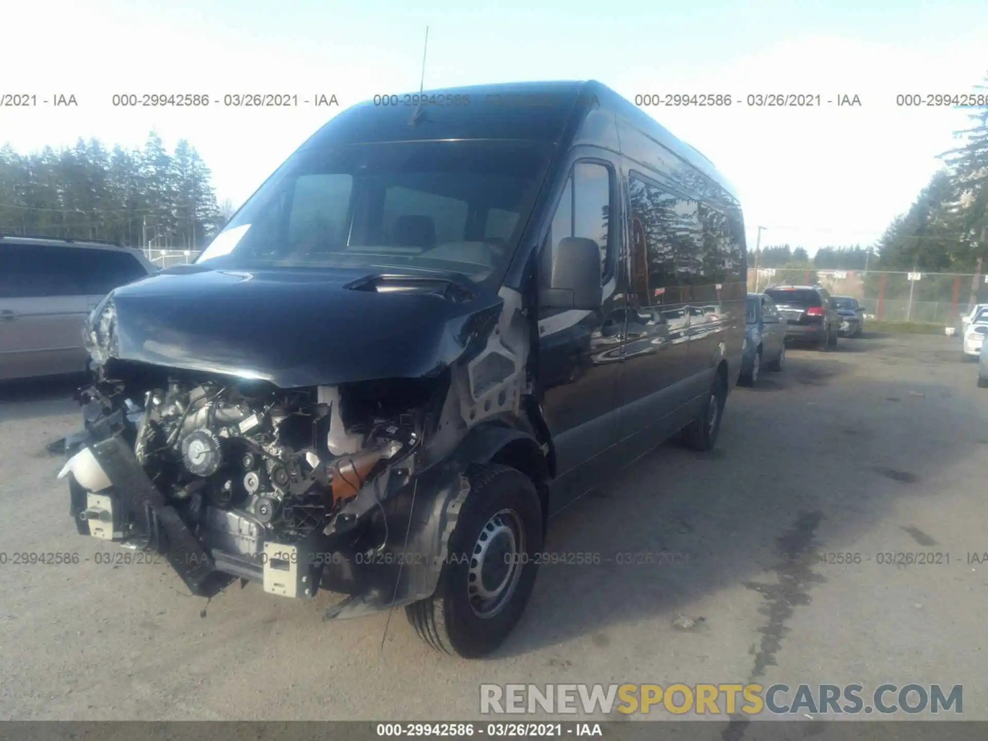 2 Photograph of a damaged car WDZPF1CD8KT002517 MERCEDES-BENZ SPRINTER PASSENGER VAN 2019