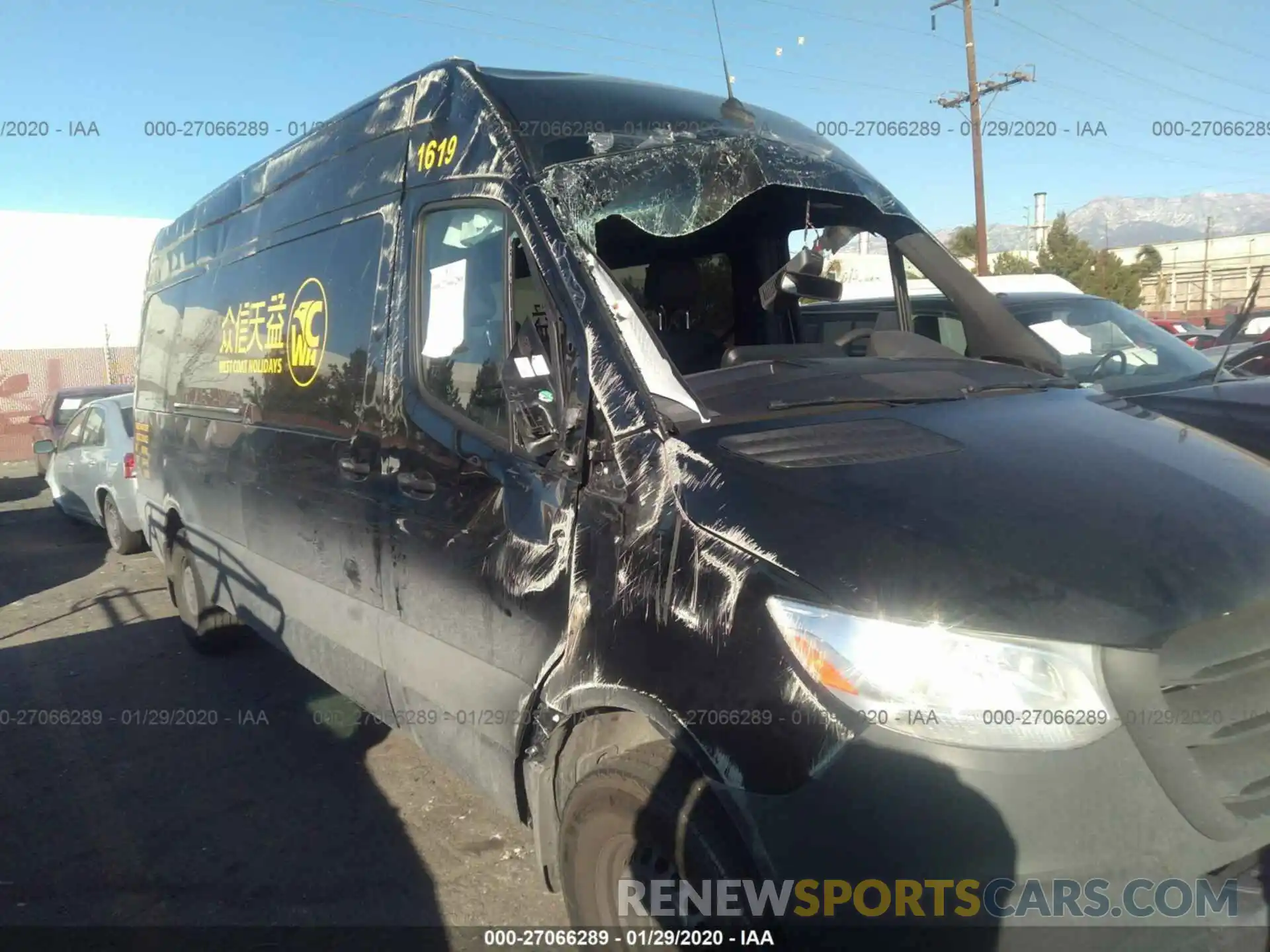 6 Photograph of a damaged car WDZPF1ED1KT015039 MERCEDES-BENZ SPRINTER PASSENGER VAN 2019