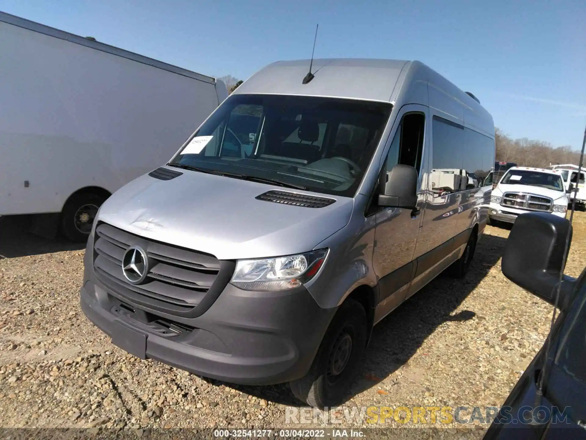 2 Photograph of a damaged car WDZPF1ED3KT012739 MERCEDES-BENZ SPRINTER PASSENGER VAN 2019