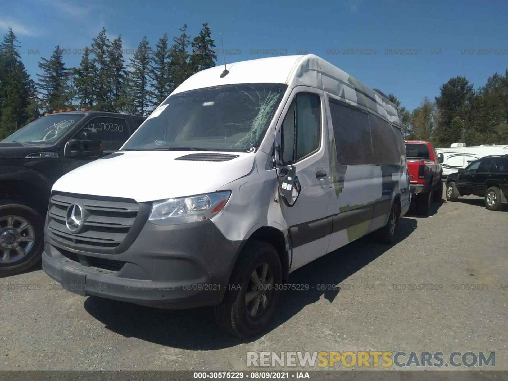 2 Photograph of a damaged car WDZPF1ED4KT013544 MERCEDES-BENZ SPRINTER PASSENGER VAN 2019