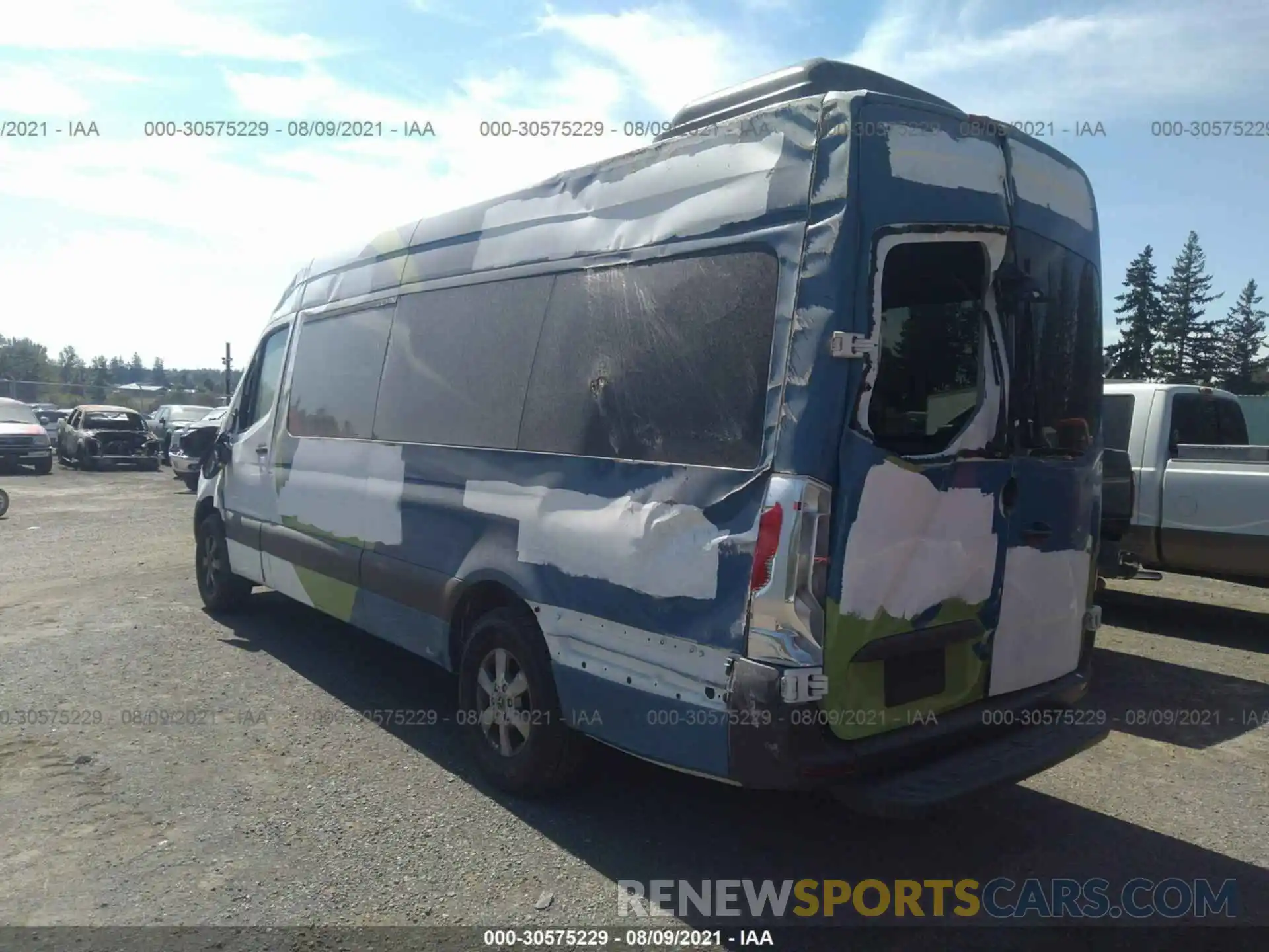 3 Фотография поврежденного автомобиля WDZPF1ED4KT013544 MERCEDES-BENZ SPRINTER PASSENGER VAN 2019