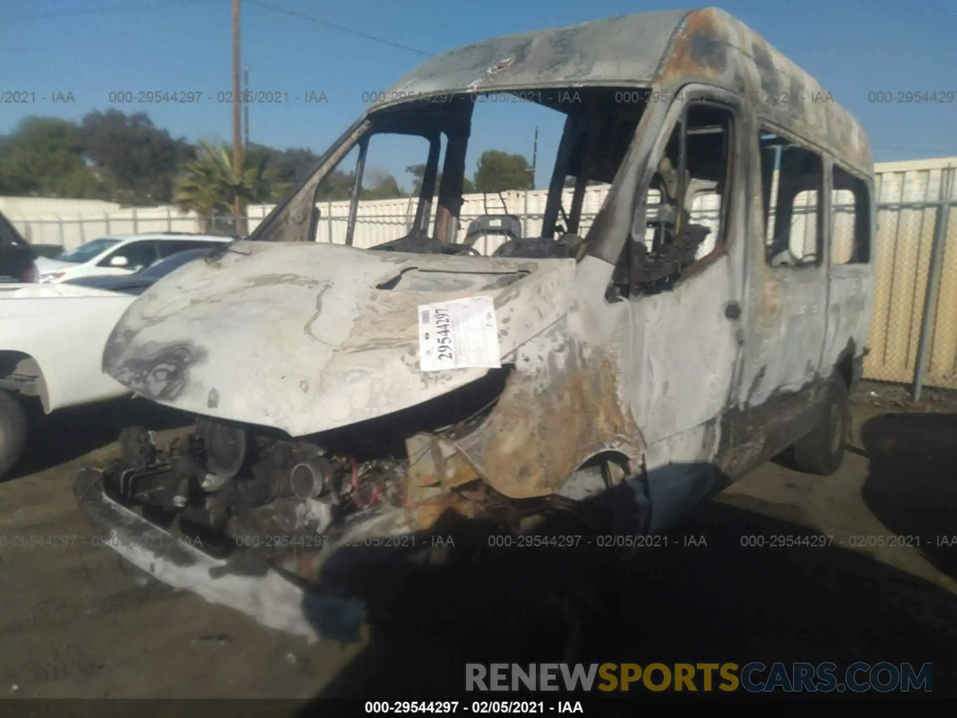 2 Photograph of a damaged car W1Z4EFVY6LP228852 MERCEDES-BENZ SPRINTER PASSENGER VAN 2020