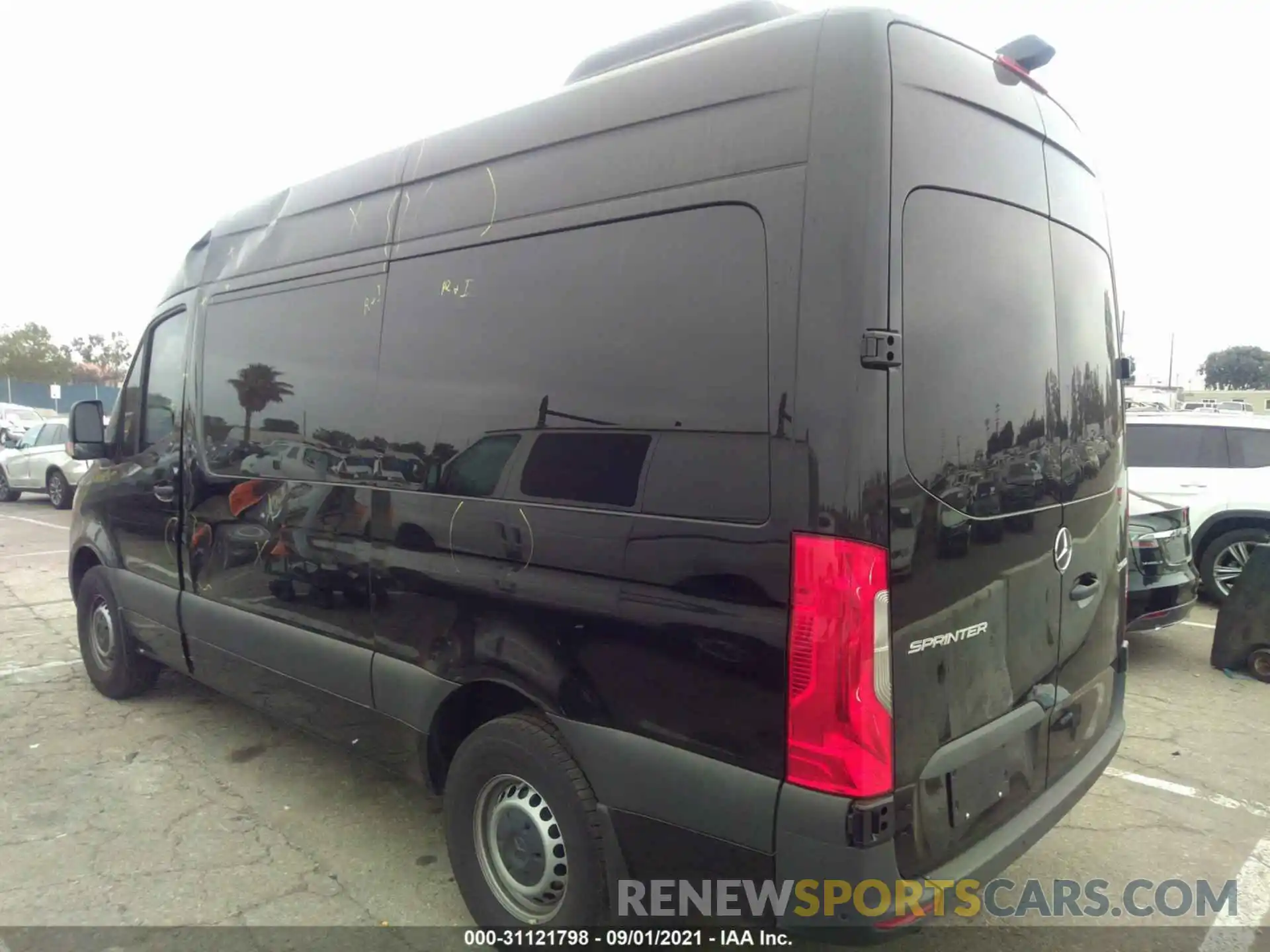 3 Фотография поврежденного автомобиля W1Z40FHY4MT044464 MERCEDES-BENZ SPRINTER PASSENGER VAN 2021