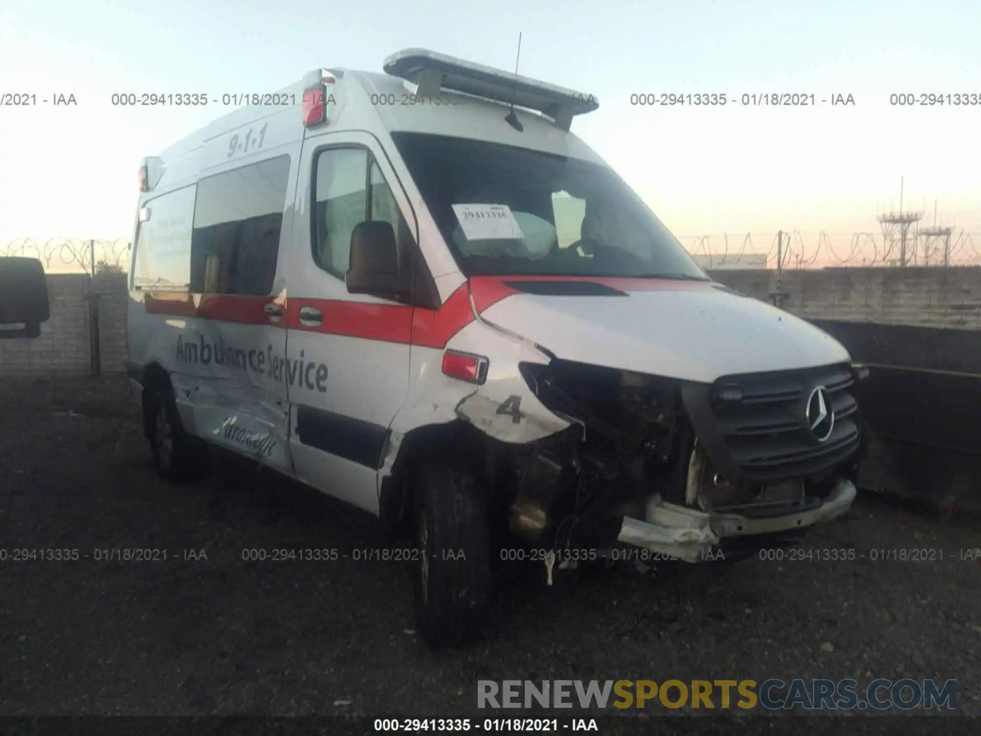 1 Photograph of a damaged car WD4FF0CD2KT016506 MERCEDES-BENZ SPRINTER VAN 2019