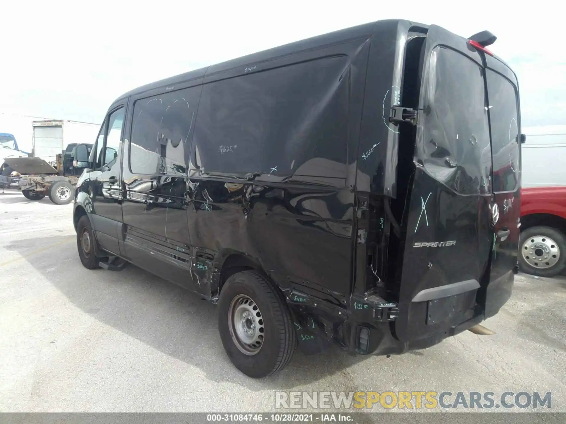 3 Фотография поврежденного автомобиля WD4PE7ED9KT016368 MERCEDES-BENZ SPRINTER VAN 2019