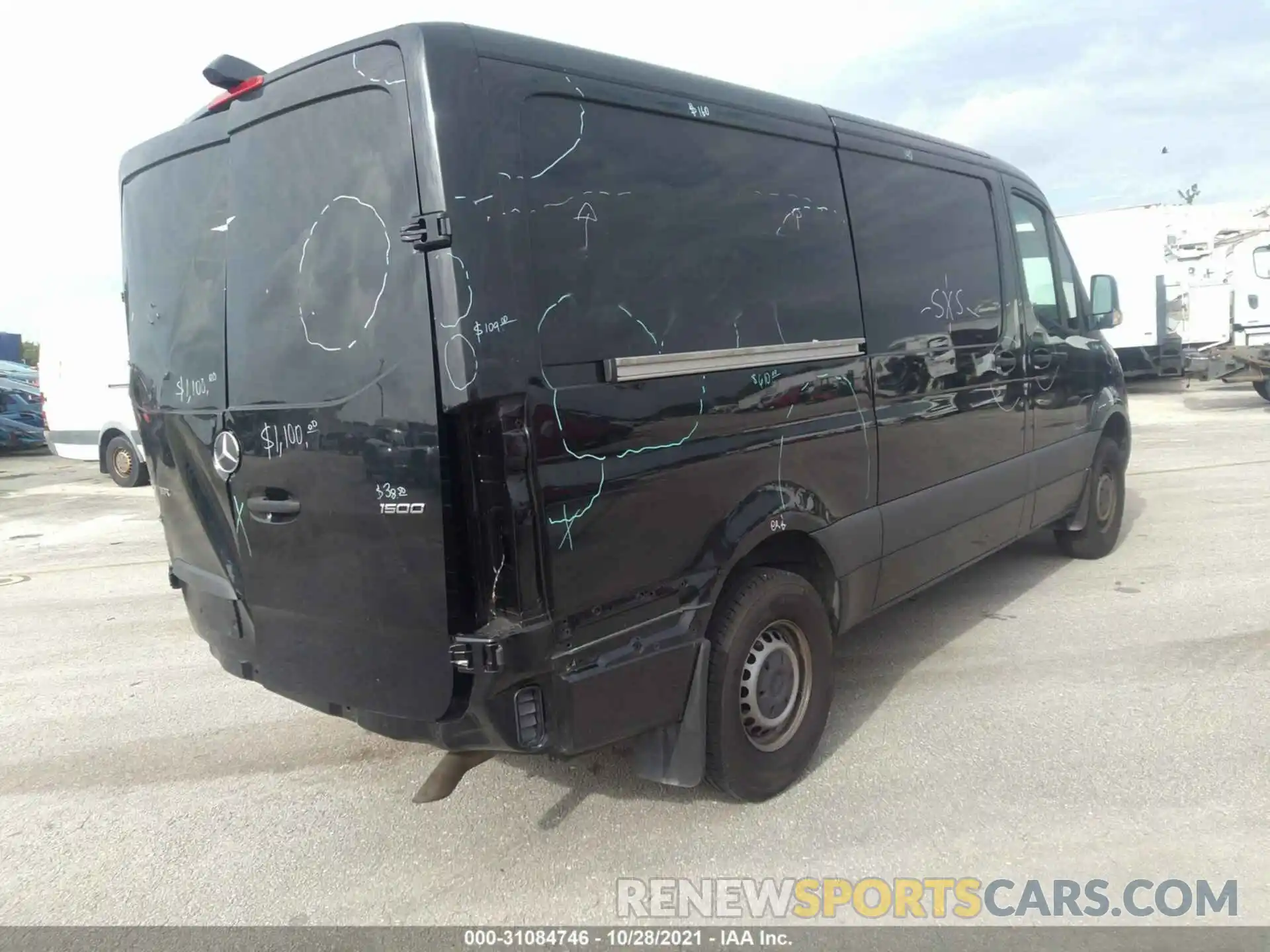 4 Фотография поврежденного автомобиля WD4PE7ED9KT016368 MERCEDES-BENZ SPRINTER VAN 2019