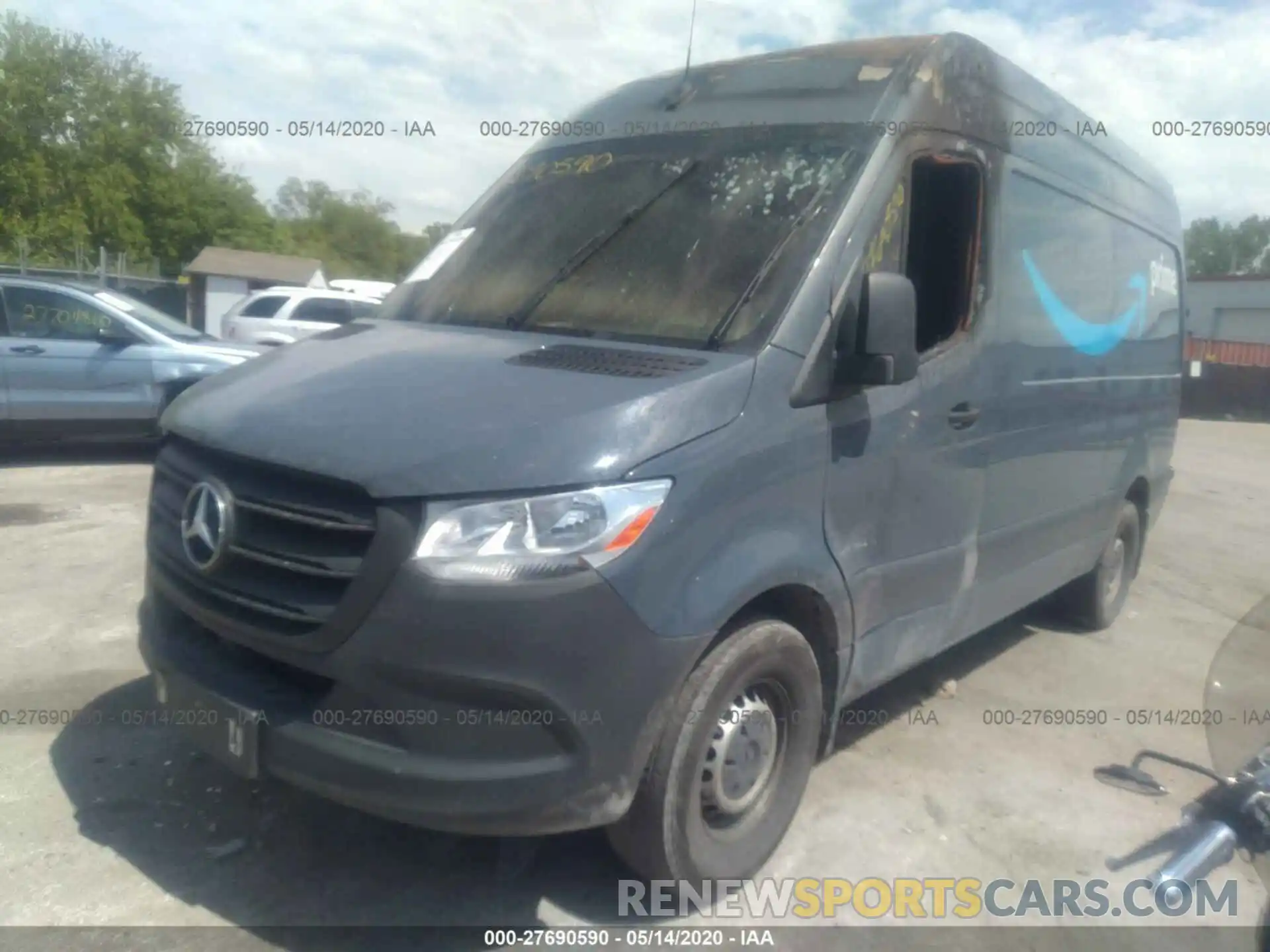 2 Фотография поврежденного автомобиля WD4PF0CD2KP047767 MERCEDES-BENZ SPRINTER VAN 2019